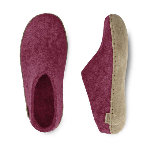 GLERUPS SLIPPERS SLIP ON  LEATHER