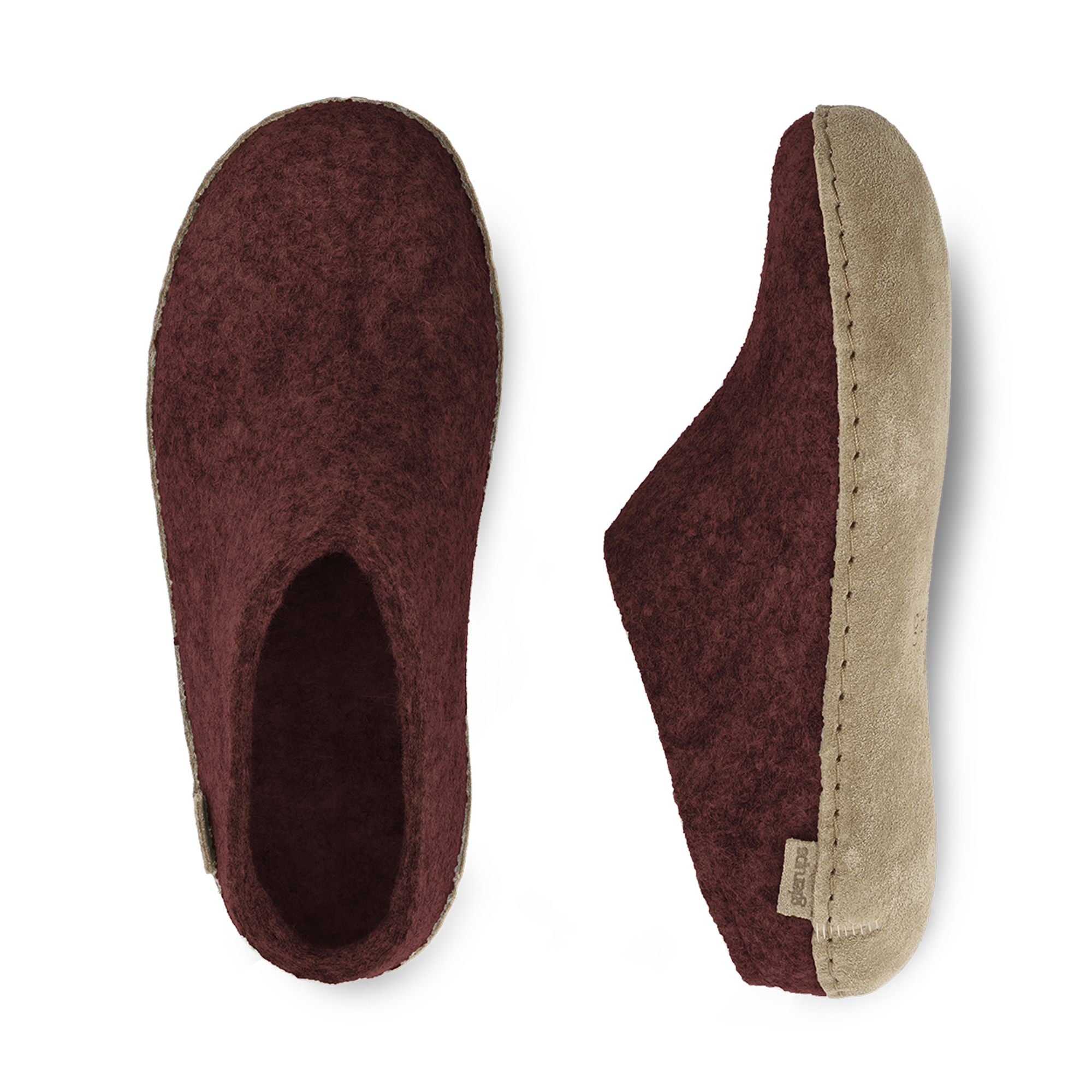 GLERUPS Slippers Slip On Leather Bottom