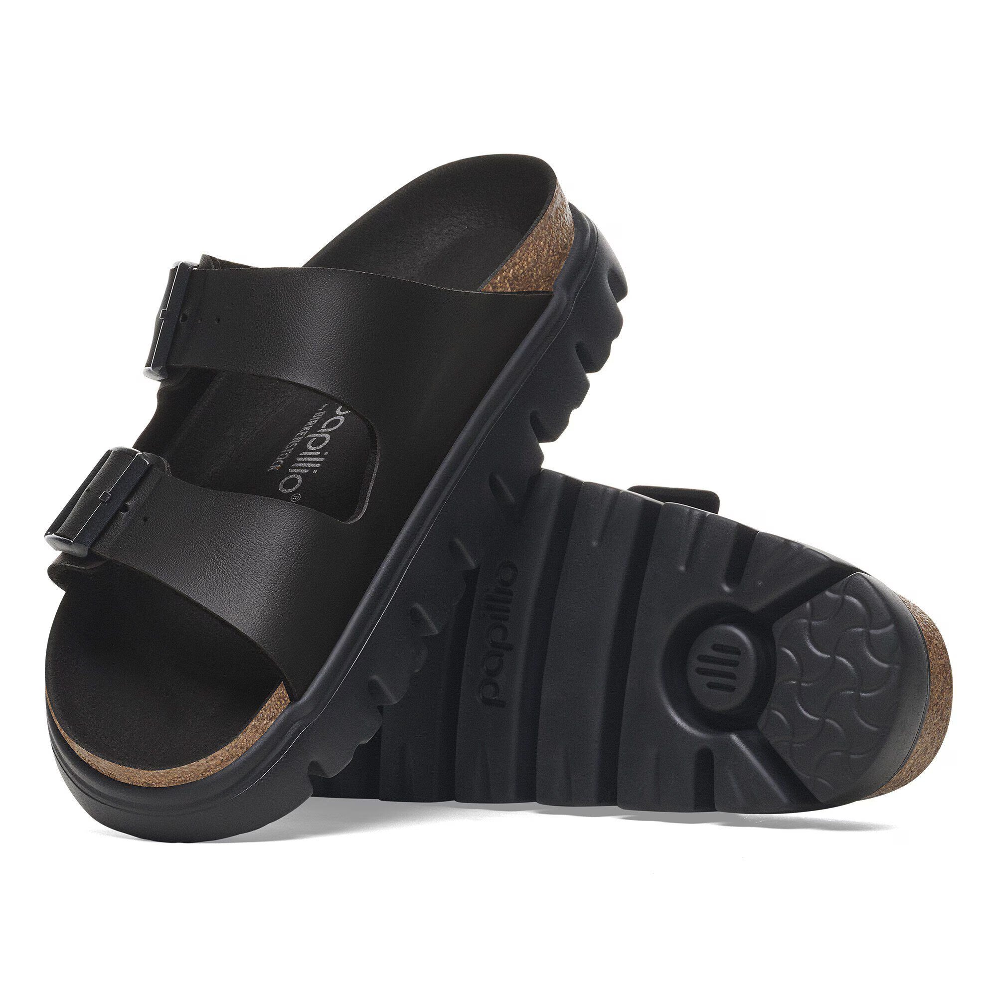 BIRKENSTOCK ARIZONA CHUNKY BIRKO-FLOR NOIR/NOIR