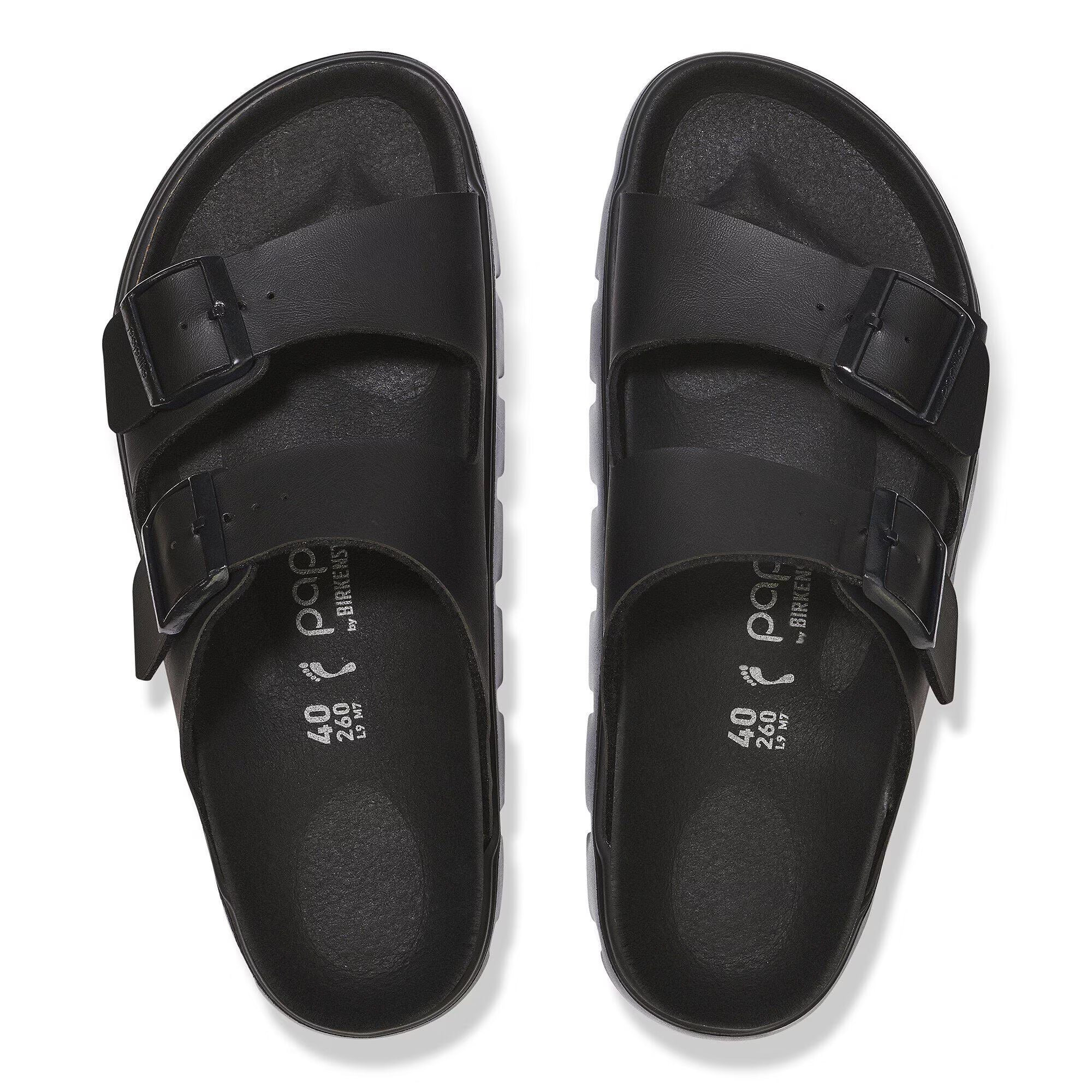 BIRKENSTOCK ARIZONA CHUNKY BIRKO-FLOR NOIR/NOIR