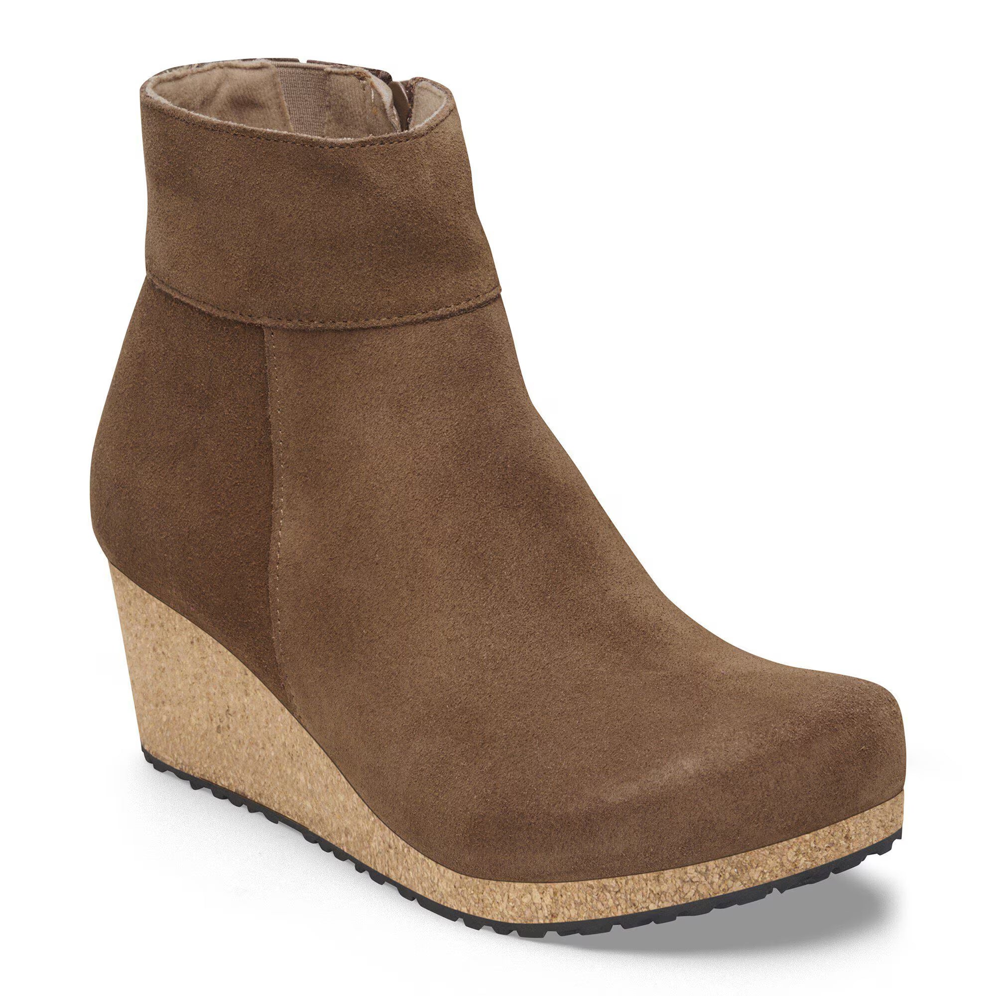 BOTTES COMPENSÉES BIRKENSTOCK EBBA EN DAIM THÉ FONCÉ 