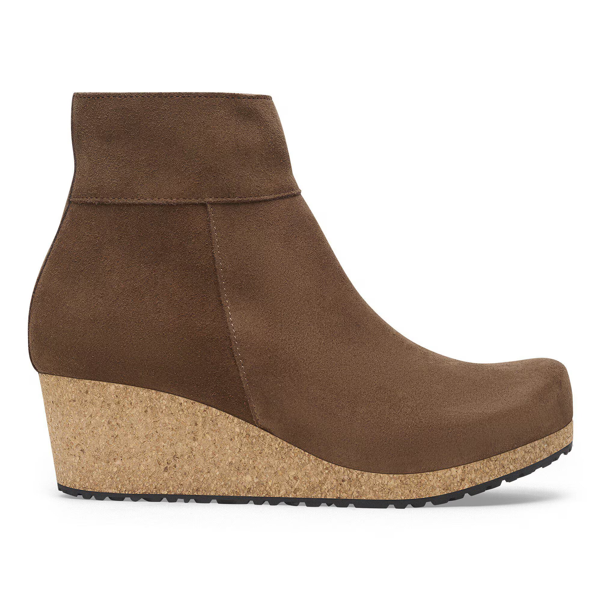 BOTTES COMPENSÉES BIRKENSTOCK EBBA EN DAIM THÉ FONCÉ 