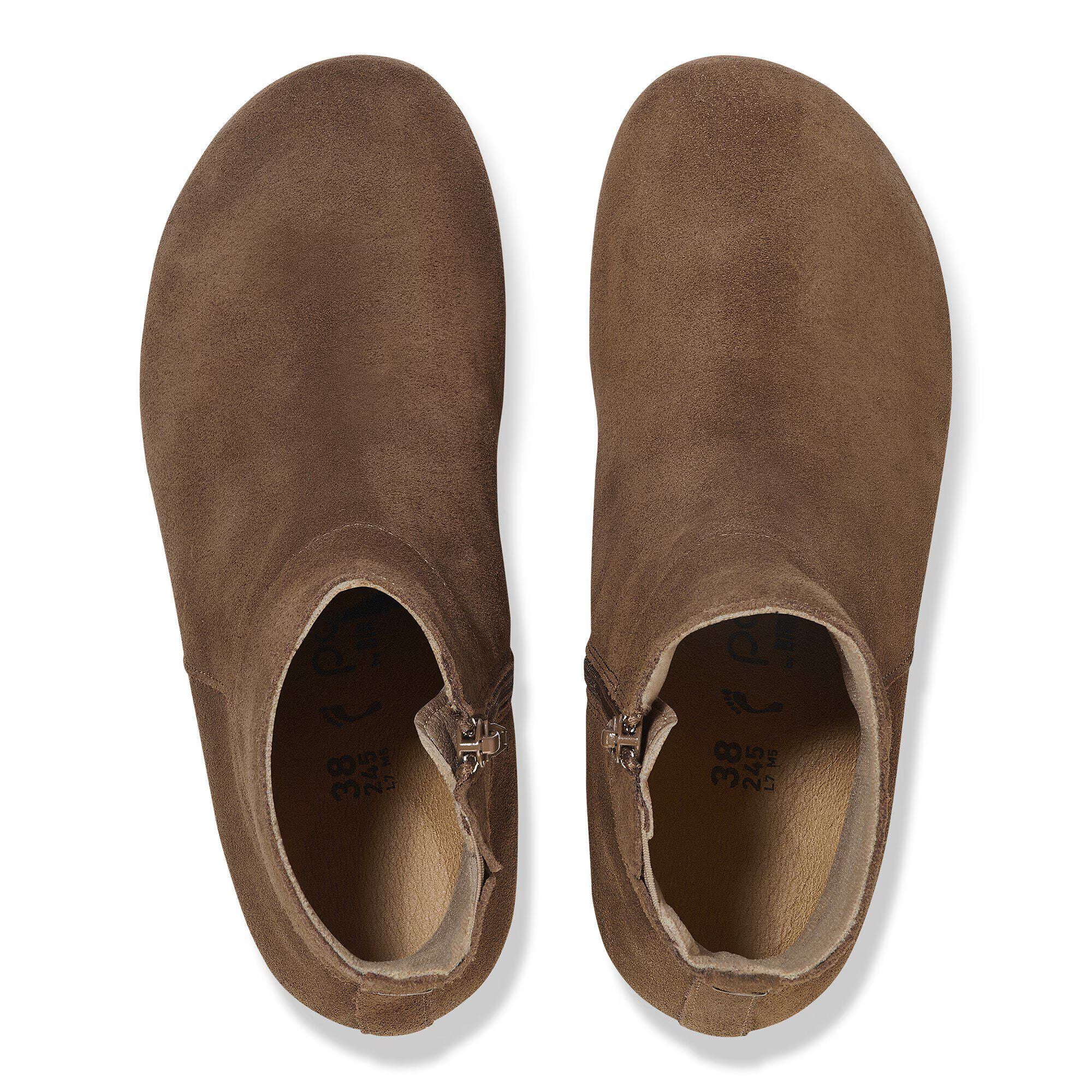 BOTTES COMPENSÉES BIRKENSTOCK EBBA EN DAIM THÉ FONCÉ 