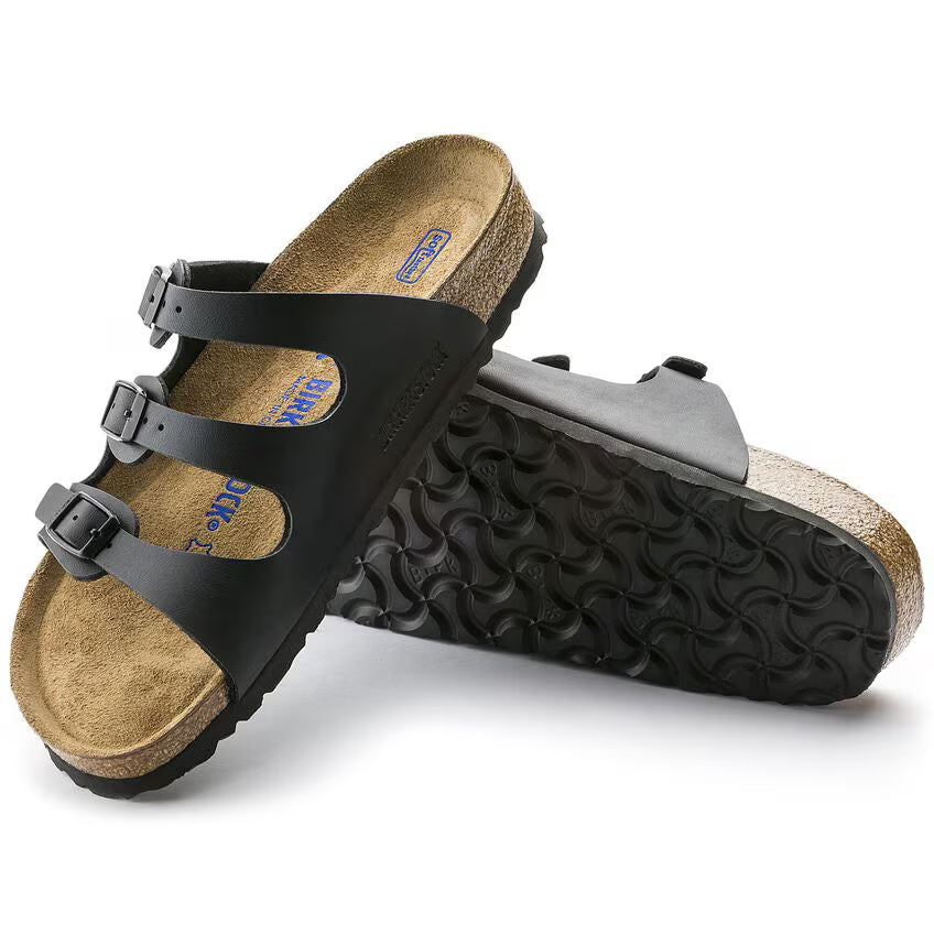 BIRKENSTOCK FLORIDA SFB NOIR BIRKO FLOR