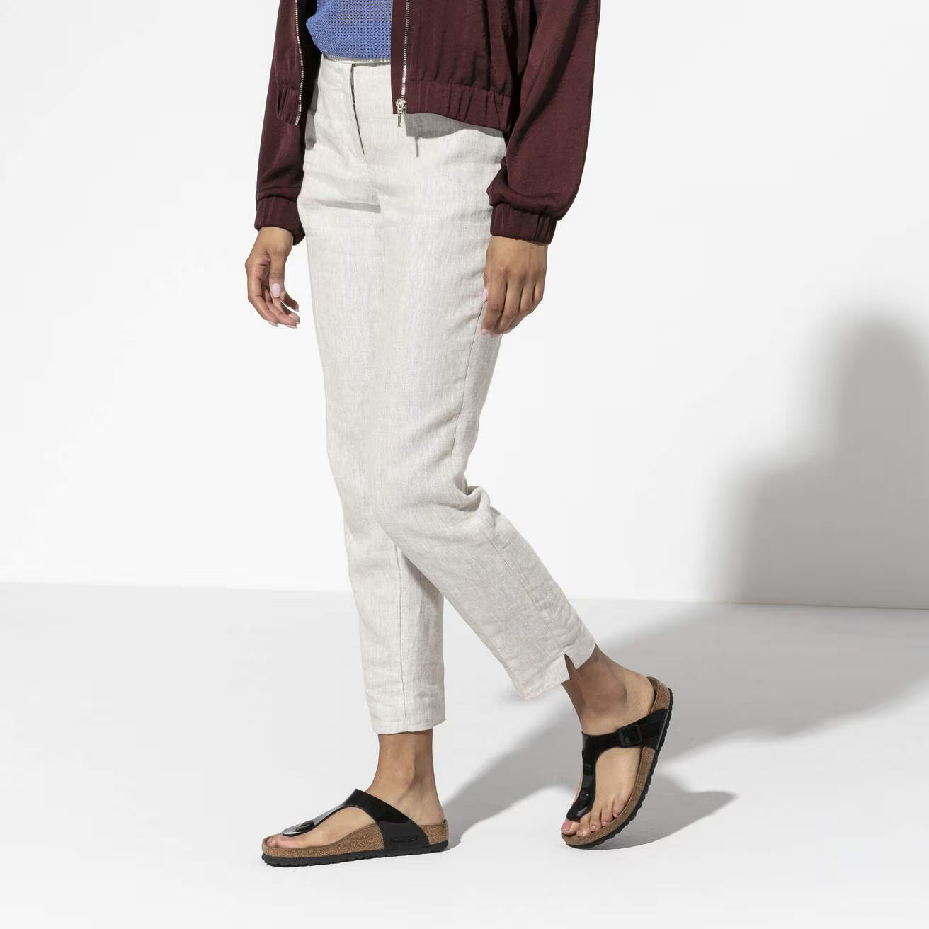 BIRKENSTOCK GIZEH BIRKO FLOR NOIR VERNI