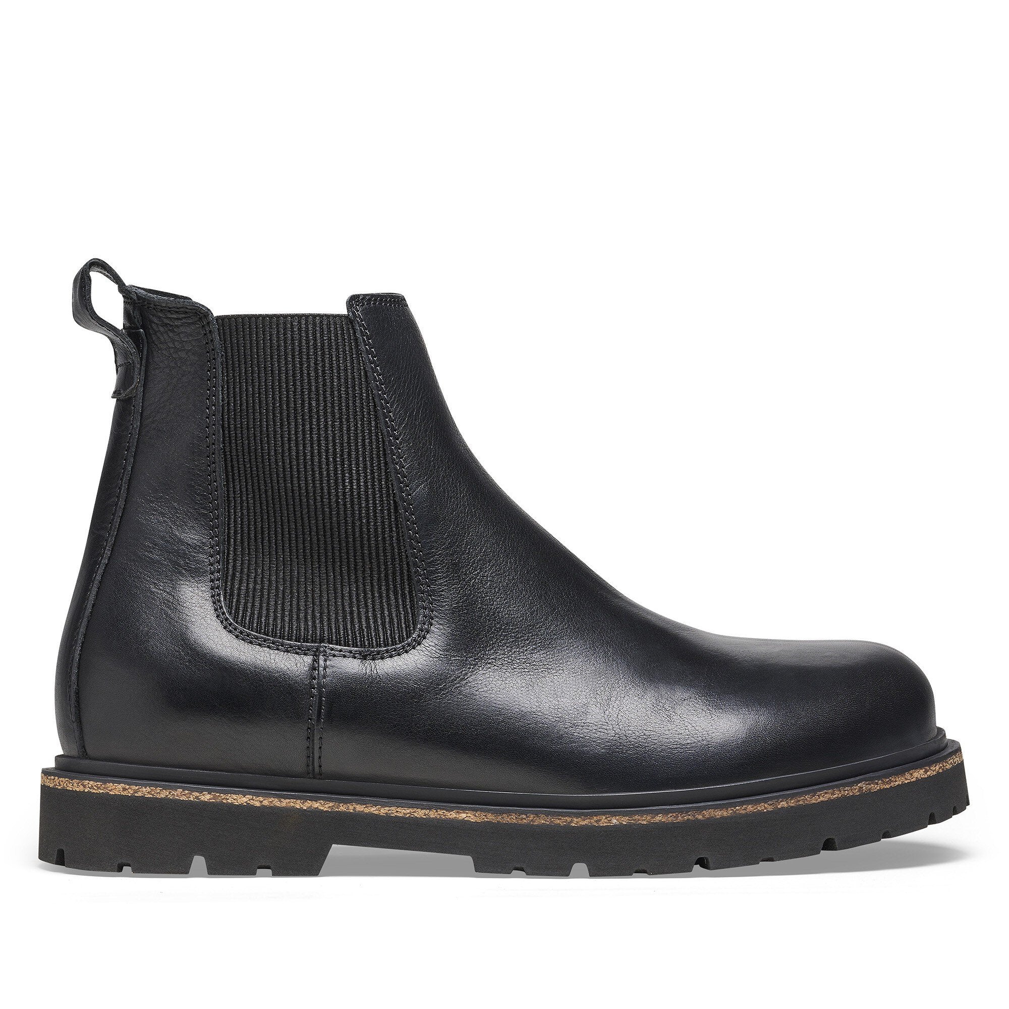 BIRKENSTOCK HIGHWOOD M SLIP-ON EN CUIR NOIR