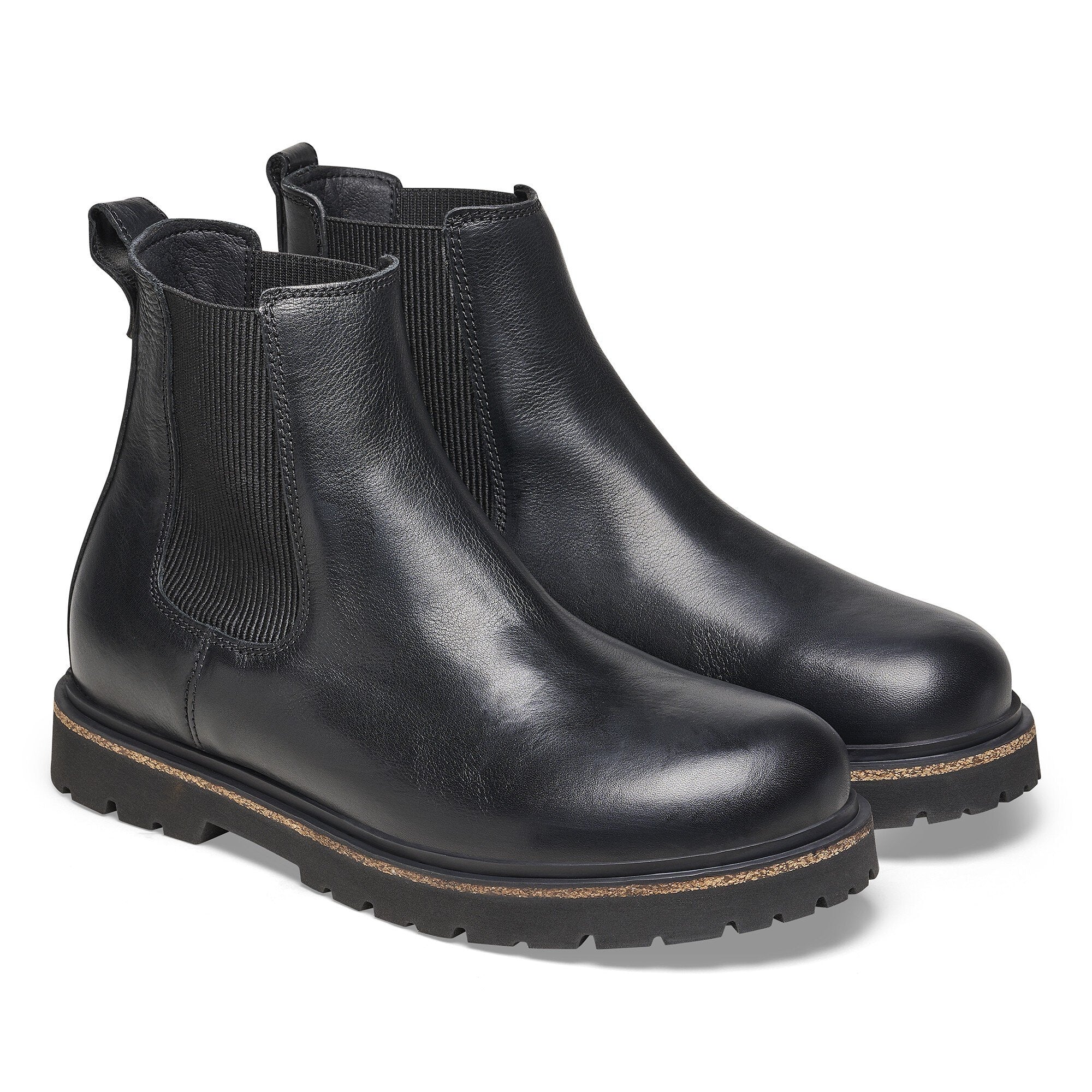 BIRKENSTOCK HIGHWOOD SLIP-ON BOOT BLACK LEATHER