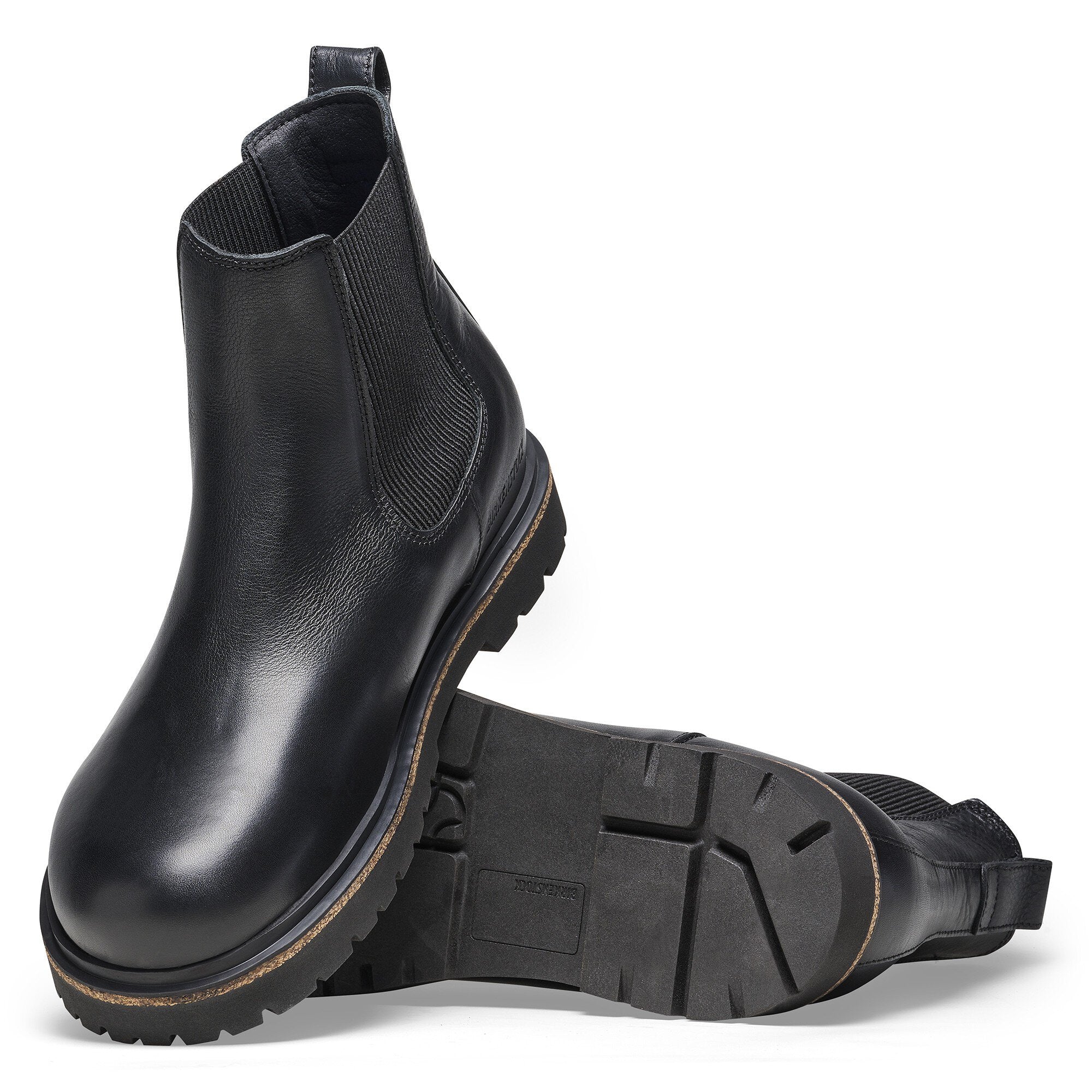 BIRKENSTOCK HIGHWOOD M SLIP-ON EN CUIR NOIR