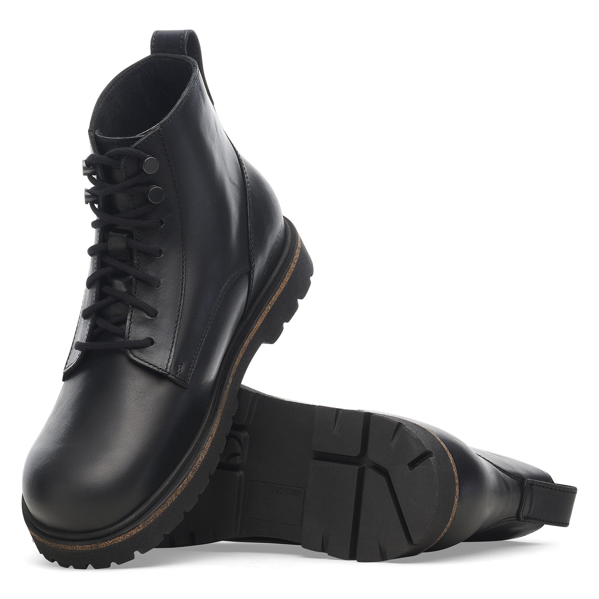 BIRKENSTOCK HIGHWOOD MID LACE CUIR NOIR