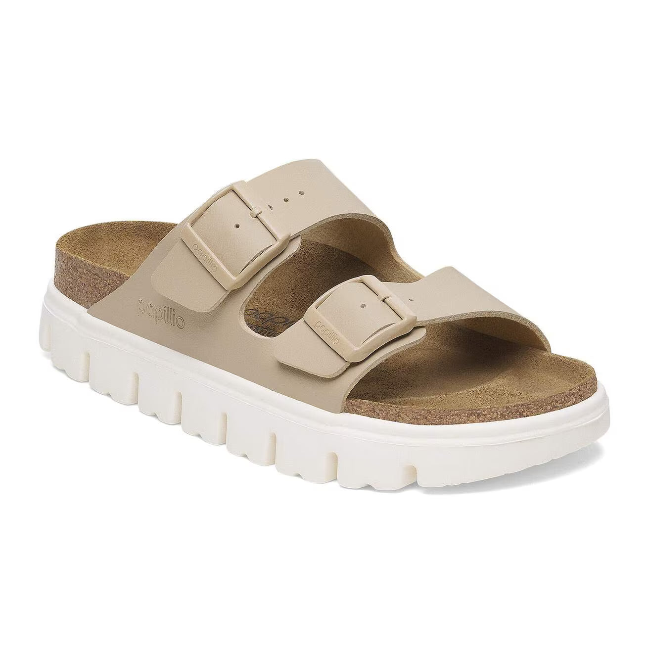 BIRKENSTOCK ARIZONA CHUNKY BIRKO-FLOR SANDCASTLE