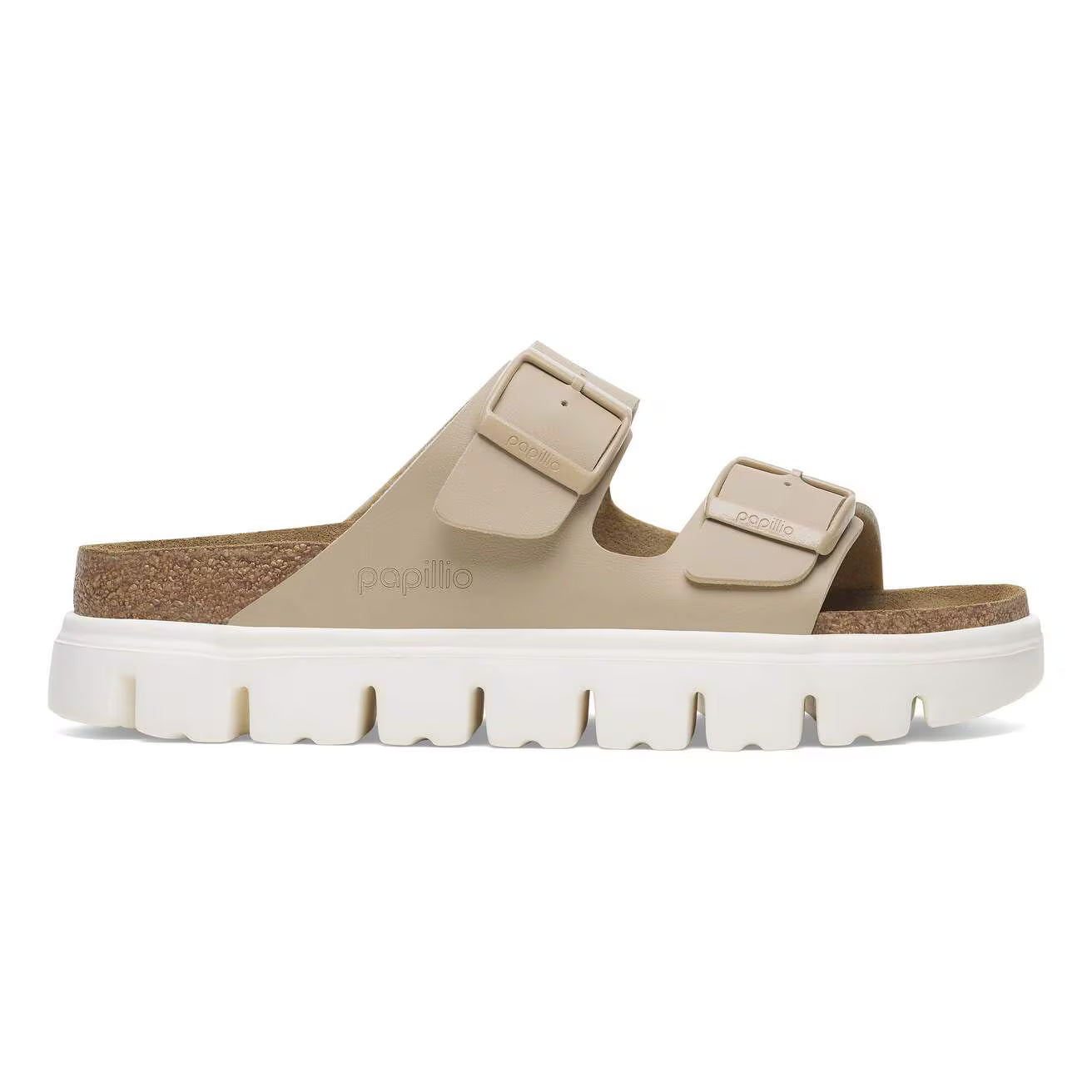 BIRKENSTOCK ARIZONA CHUNKY BIRKO-FLOR SANDCASTLE
