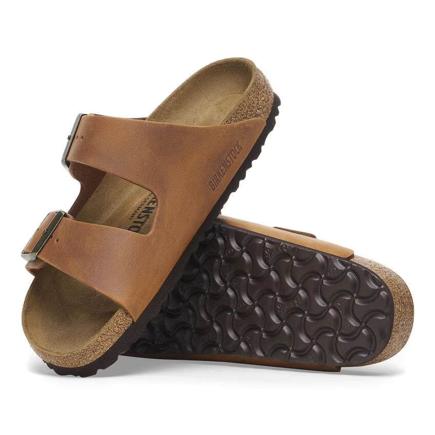 BIRKENSTOCK ARIZONA CUIR HUILÉ COGNAC