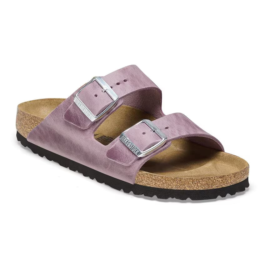 BIRKENSTOCK ARIZONA LAVENDER OILED LEATHER
