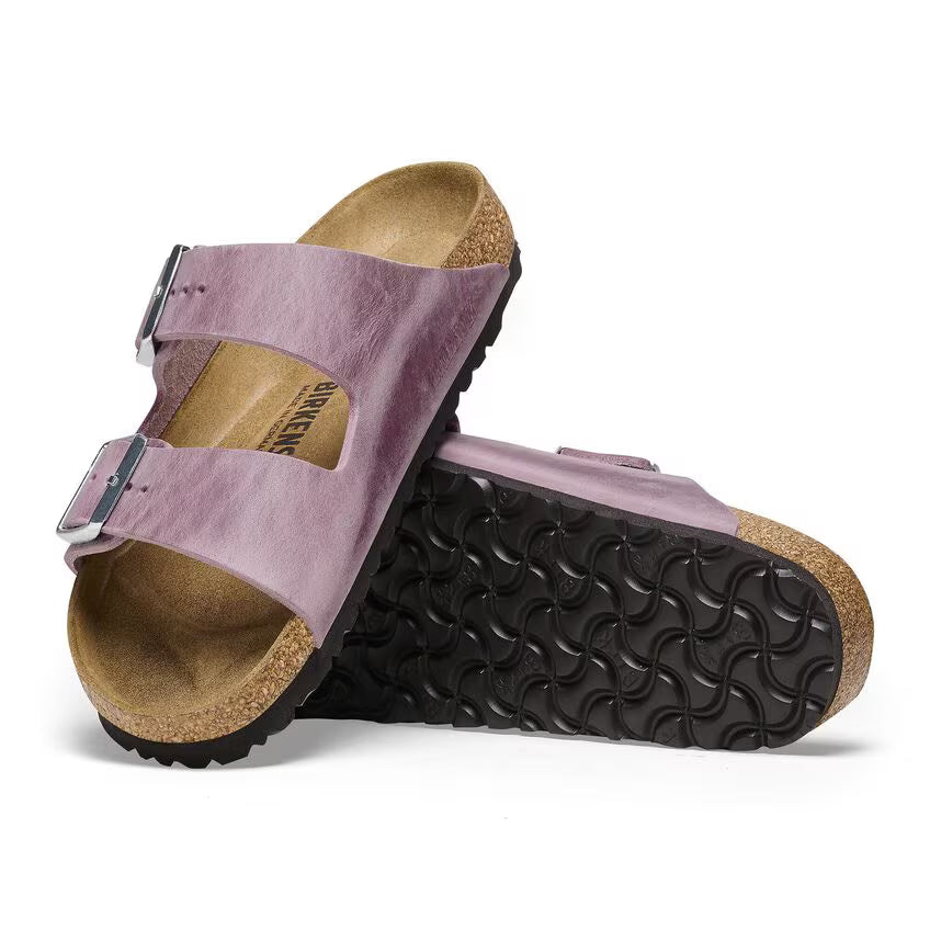 BIRKENSTOCK ARIZONA LAVENDER OILED LEATHER