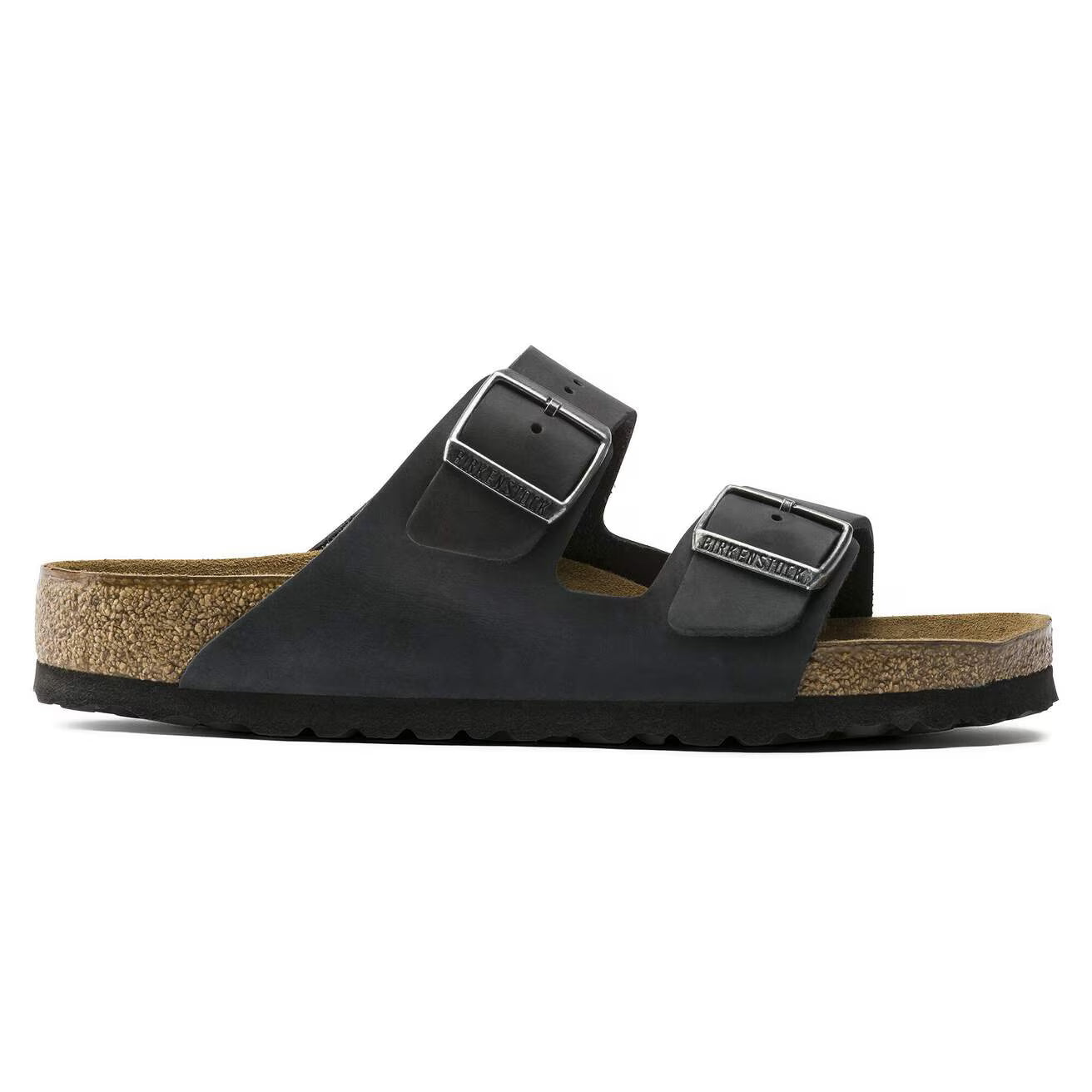 BIRKENSTOCK ARIZONA SEMELLE INTÉRIEURE SOUPLE CUIR HUILÉ NOIR