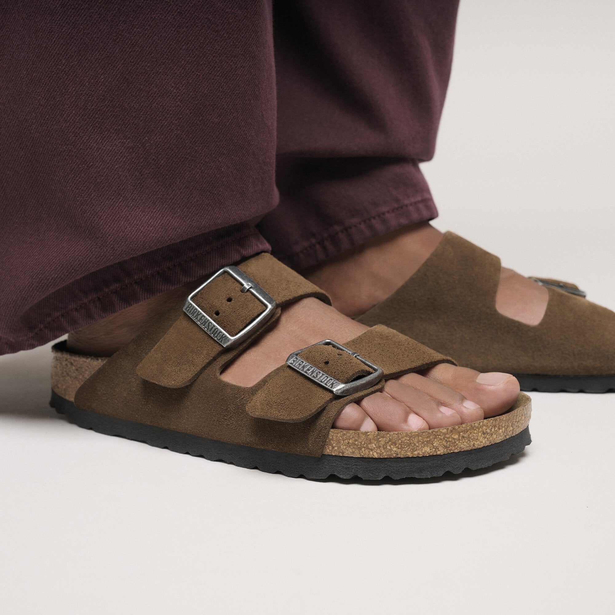 BIRKENSTOCK Arizona Soft Footbedc Dark Tea Tonal BIRKENSTOCK Arizona Soft Footbedc Dark Tea Tonal