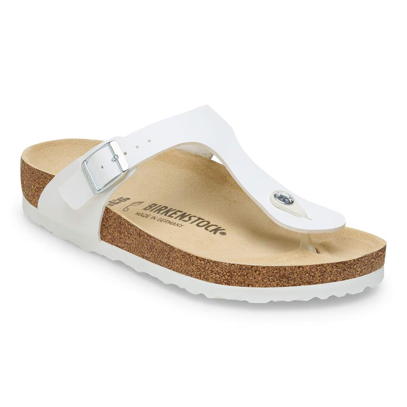 BIRKENSTOCK GIZEH BIRKO FLOR BLANC