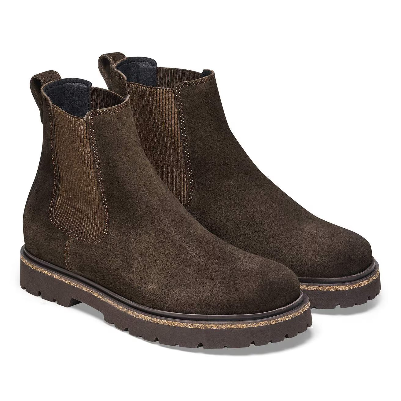 BIRKENSTOCK HIGHWOOD SLIP-ON EN DAIM MOKA