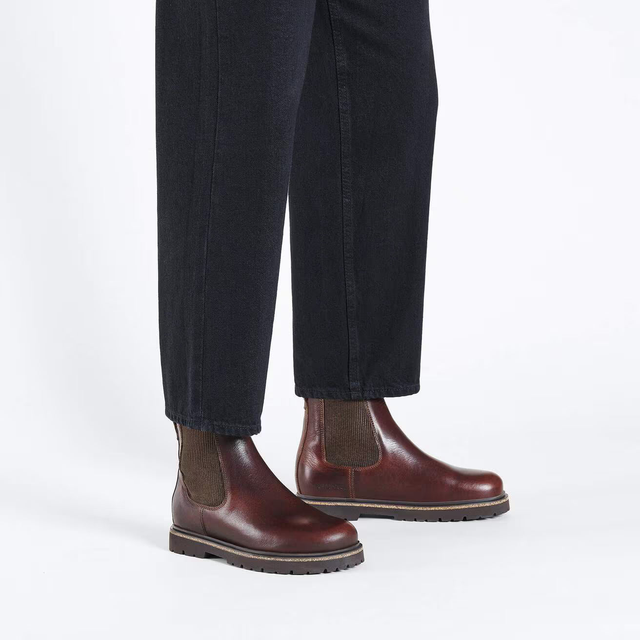 BIRKENSTOCK HIGHWOOD M SLIP-ON CUIR CHOCOLAT 