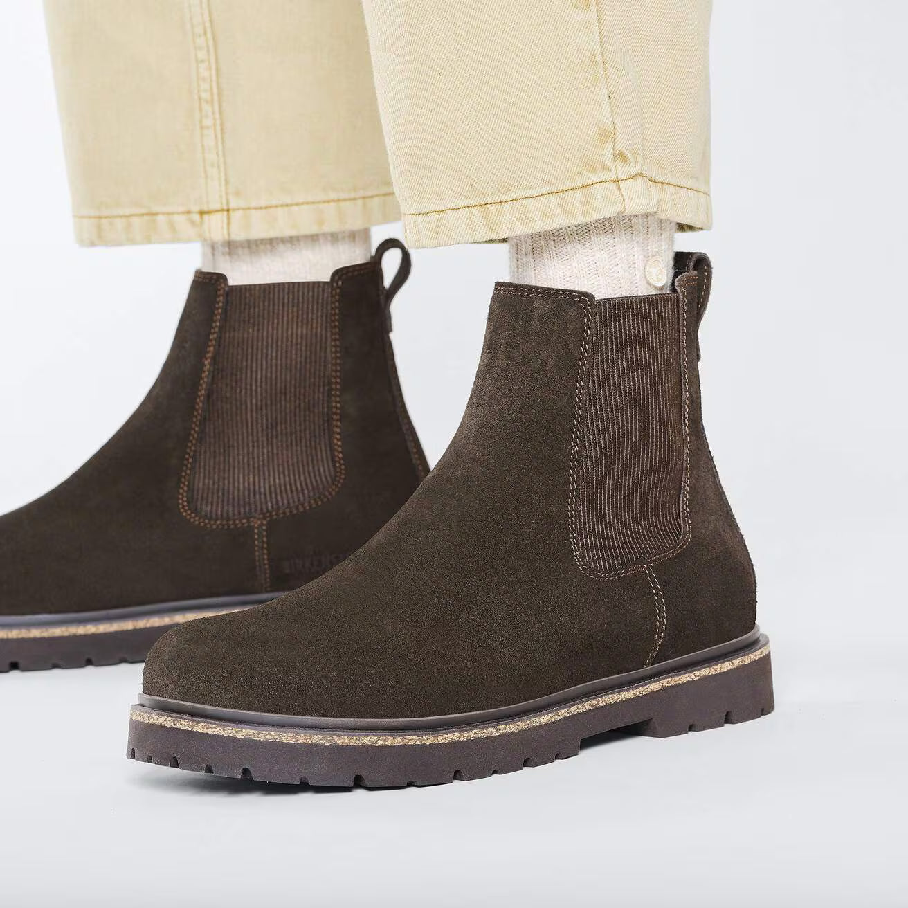 BIRKENSTOCK HIGHWOOD M SLIP-ON EN DAIM MOKA 