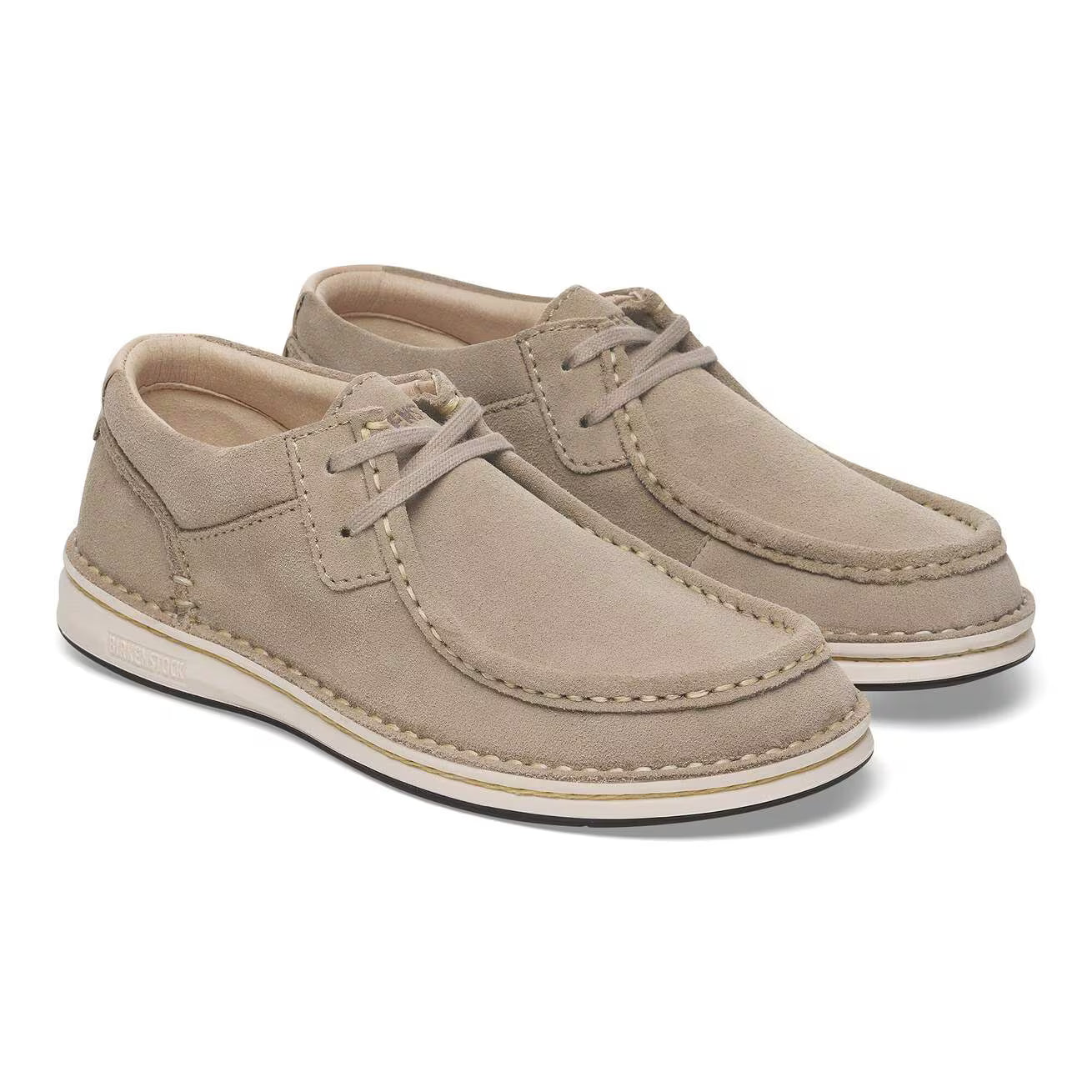 BIRKENSTOCK PASADENA SHOE LACE UP TAUPE SUEDE LEATHER