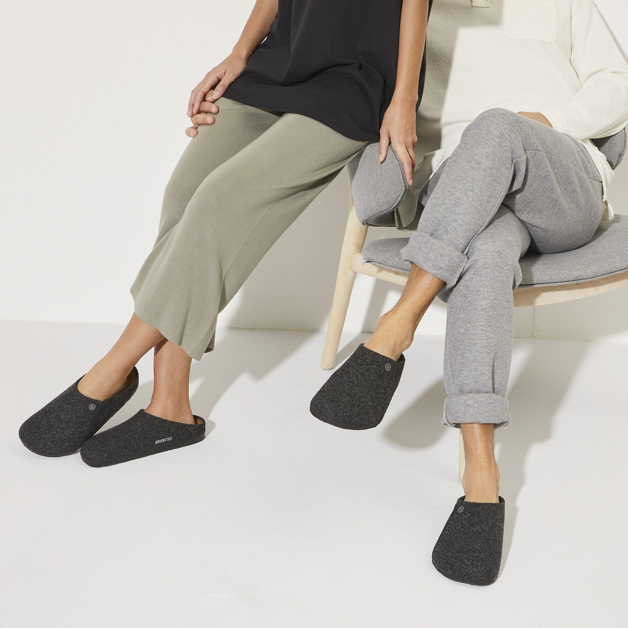 CHAUSSONS BIRKENSTOCK ZERMATT LAINE ANTHRACITE