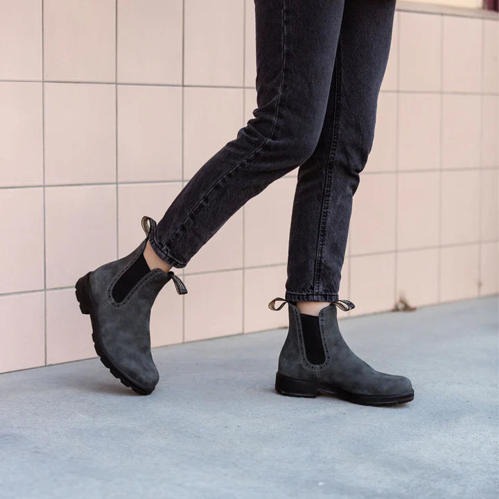 BLUNDSTONE 1630 ORIGINALS MONTANTES POUR FEMMES NOIR RUSTIQUE
