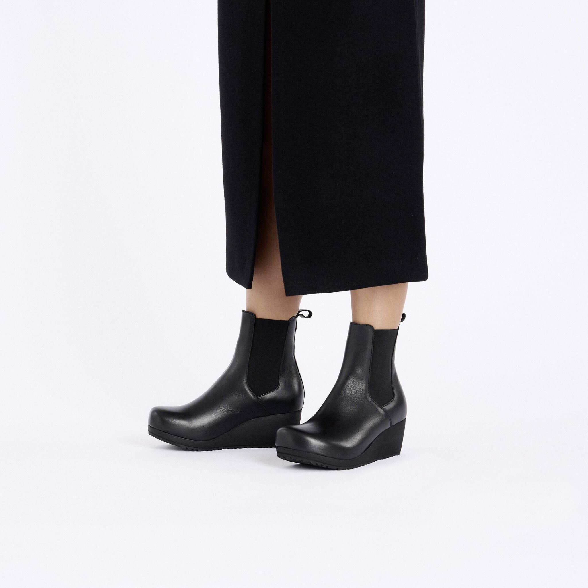 Birkenstock Ebba Slip On Leather Black