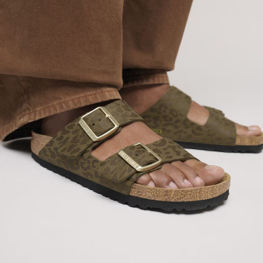 BIRKENSTOCK Arizona Synthetics Leo Khaki