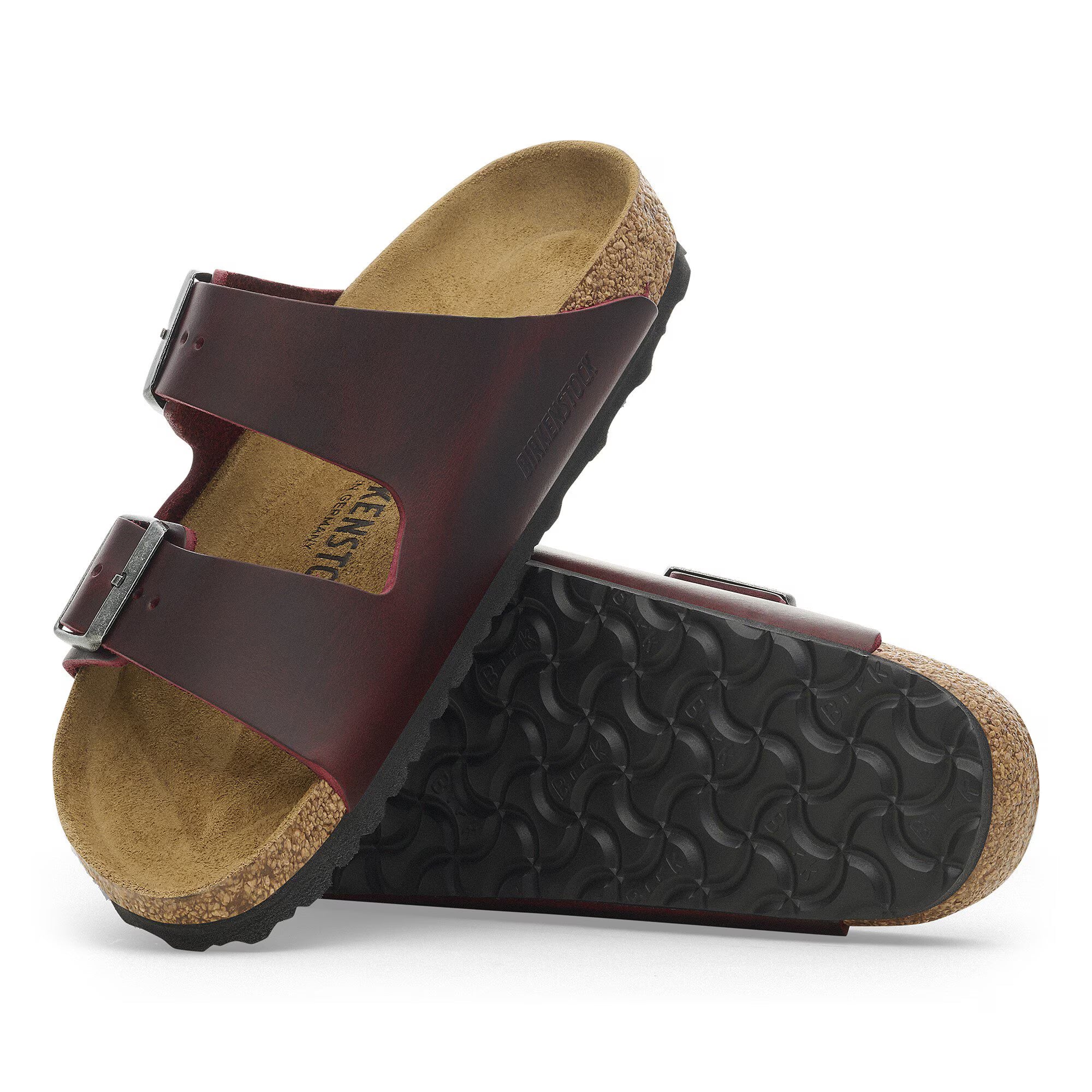 BIRKENSTOCK ARIZONA ZINFANDEL CUIR HUILÉ