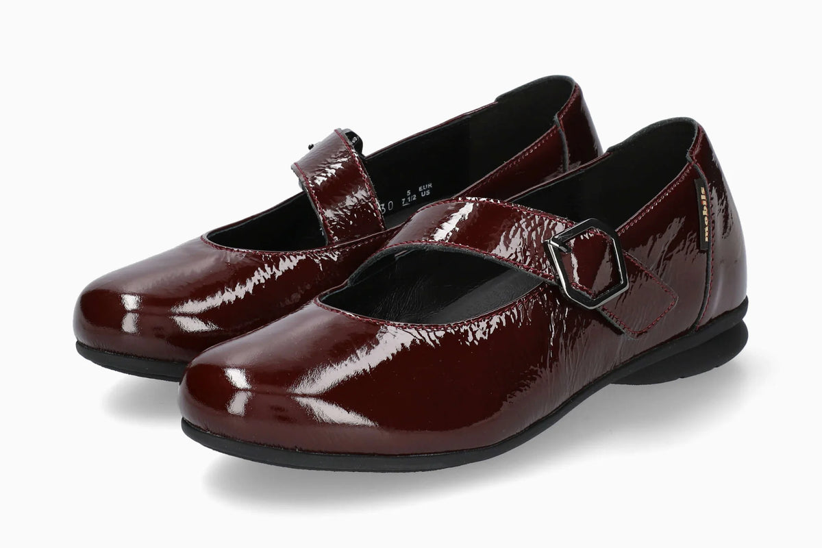Mephisto Sabria Women's Ballerina Oxblood Patent