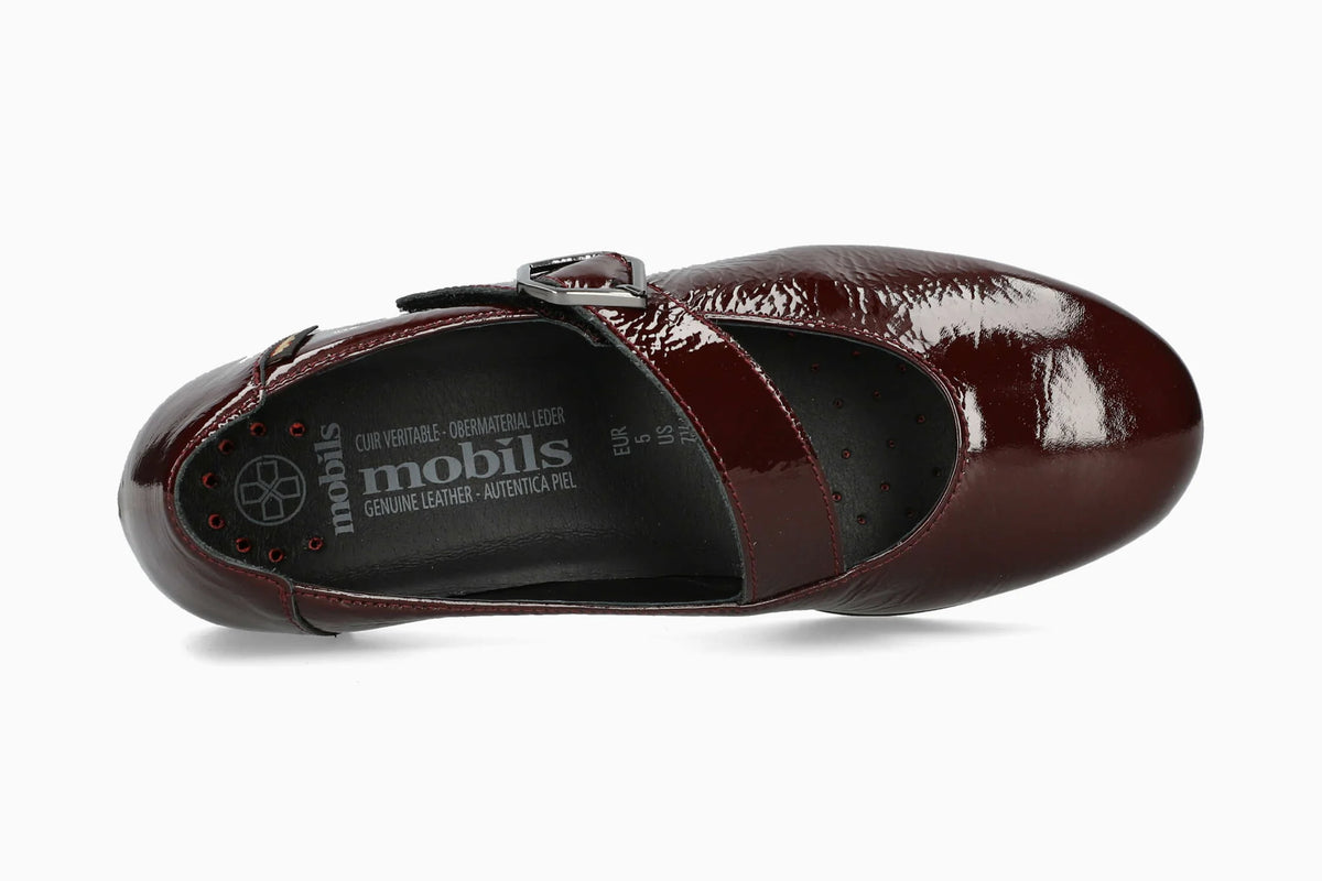 Mephisto Sabria Women's Ballerina Oxblood Patent