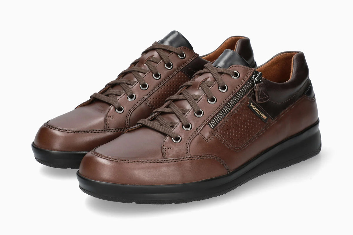Mephisto Lucca Men's Sneakers Brown Leather