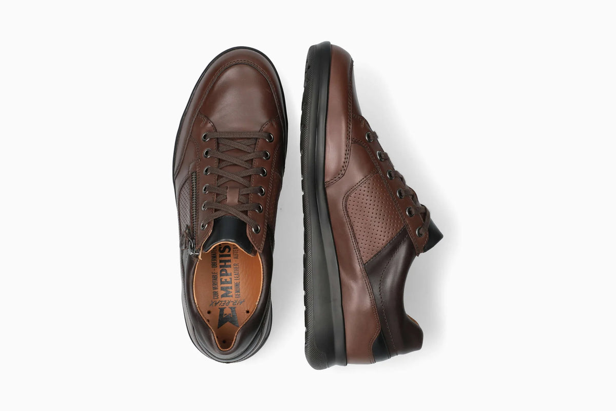 Mephisto Lucca Men's Sneakers Brown Leather