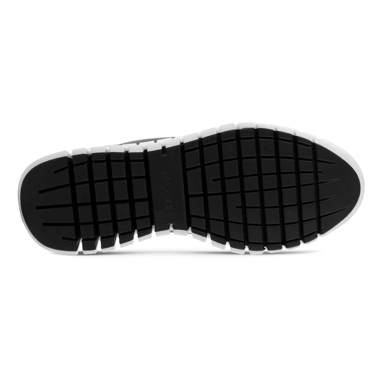 Baskets à lacets ECCO GRUUV en cuir noir/gris clair