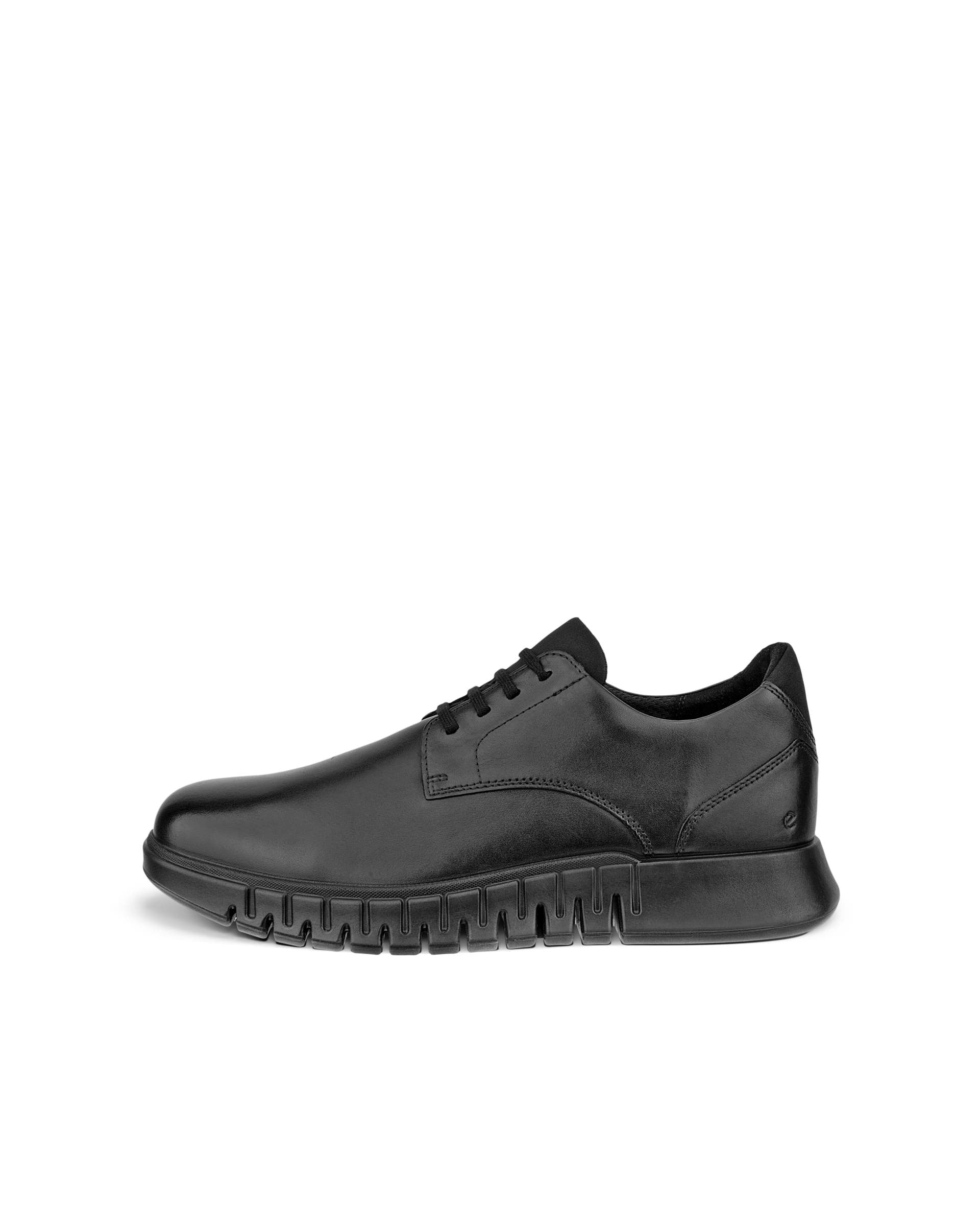 ECCO GRUUV MEN STUDIO DERBY LACE UP BLACK LEATHER