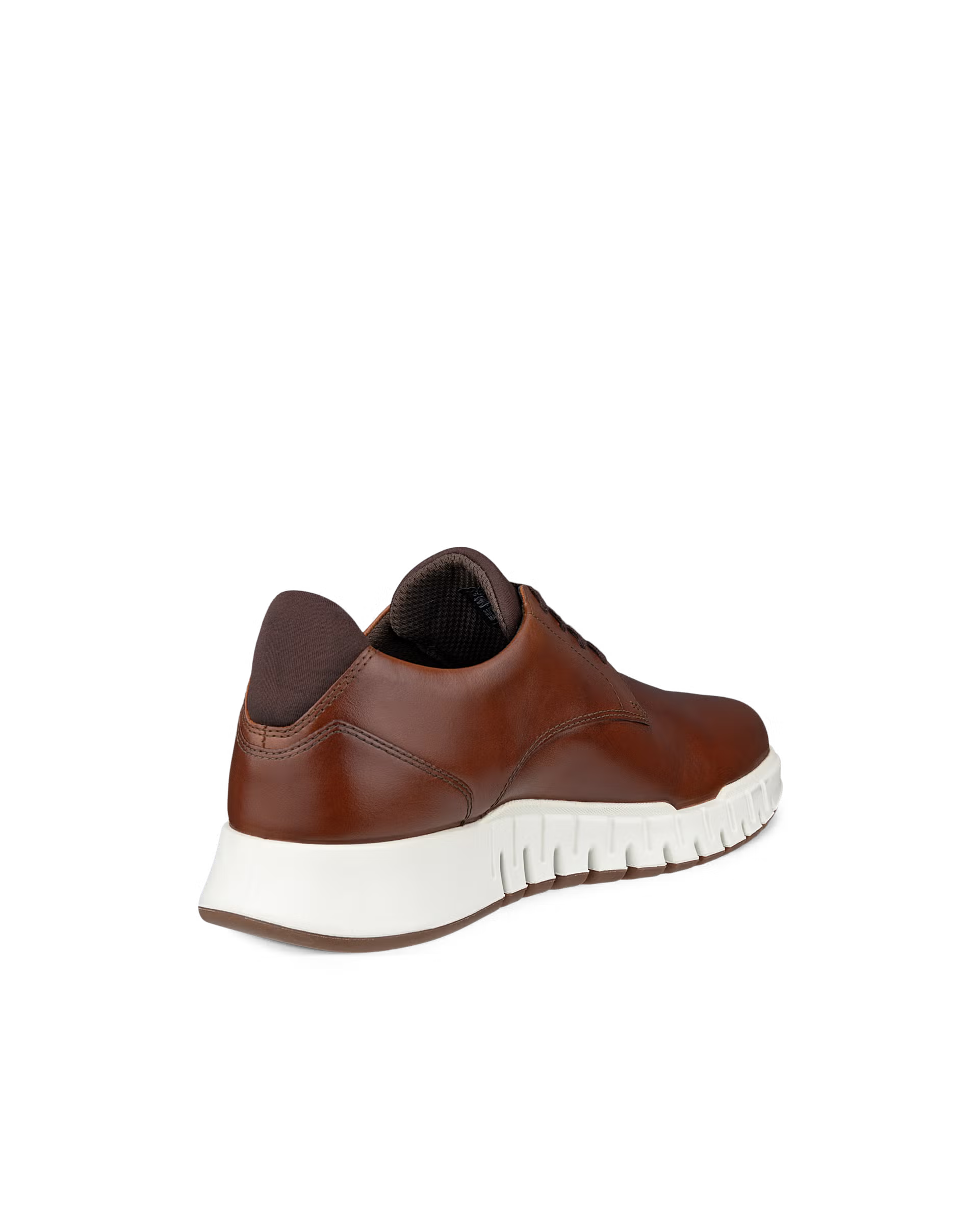 ECCO GRUUV STUDIO DERBY LACE UP MOCHA LEATHER
