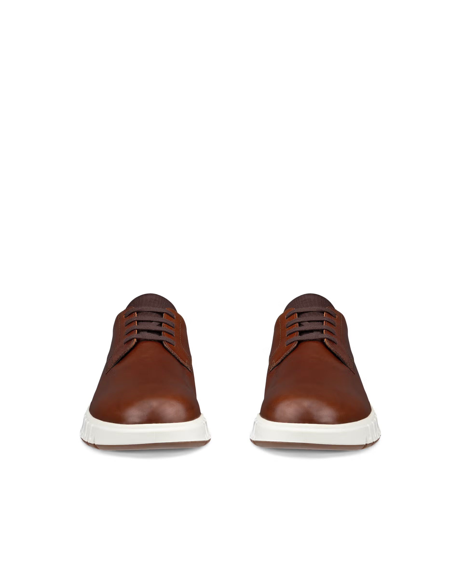 ECCO GRUUV STUDIO DERBY LACE UP MOCHA LEATHER