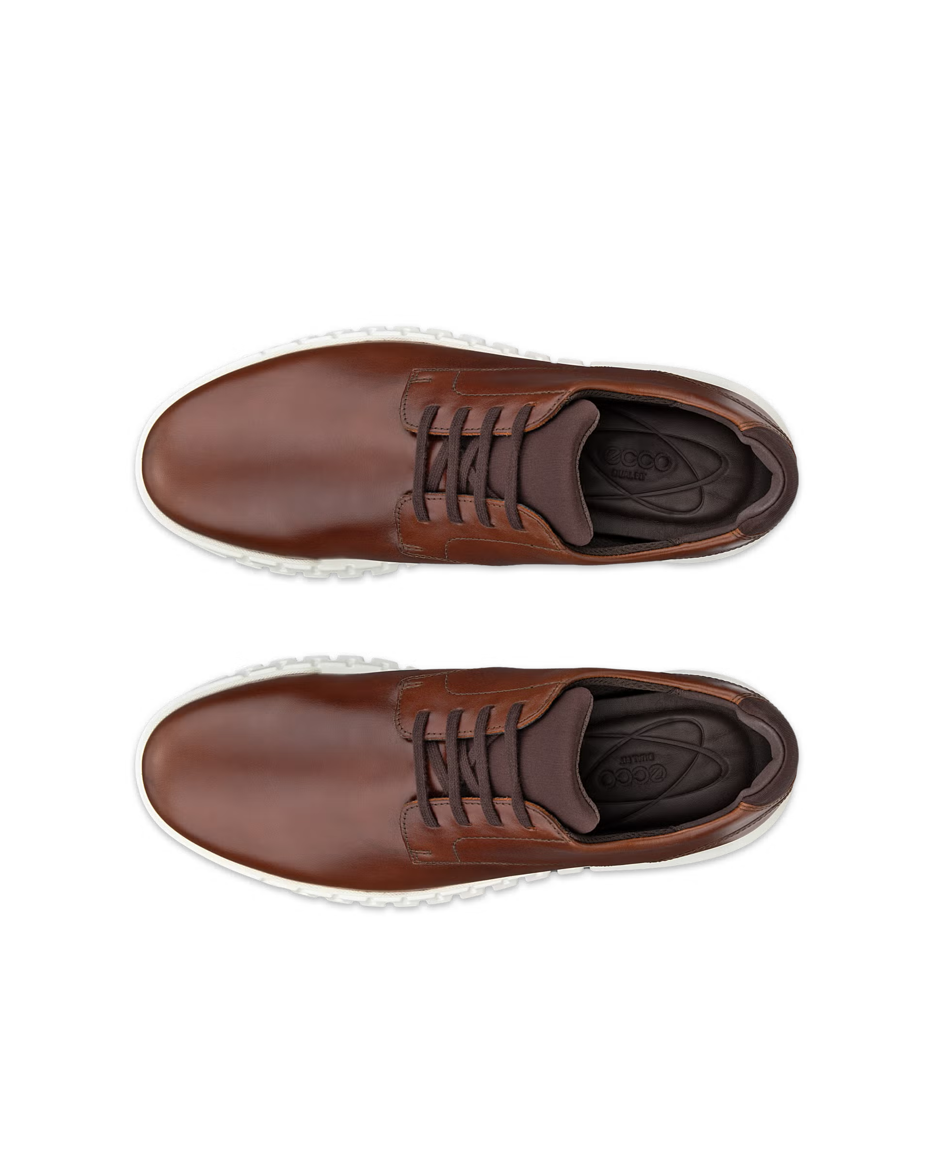 ECCO GRUUV STUDIO DERBY LACE UP MOCHA LEATHER