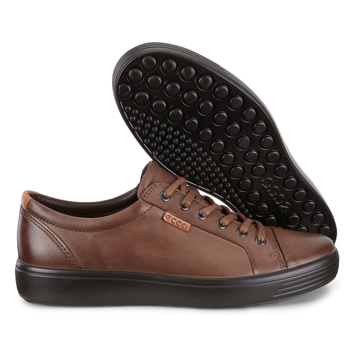 ECCO SOFT 7 SNEAKER LACE UP BROWN