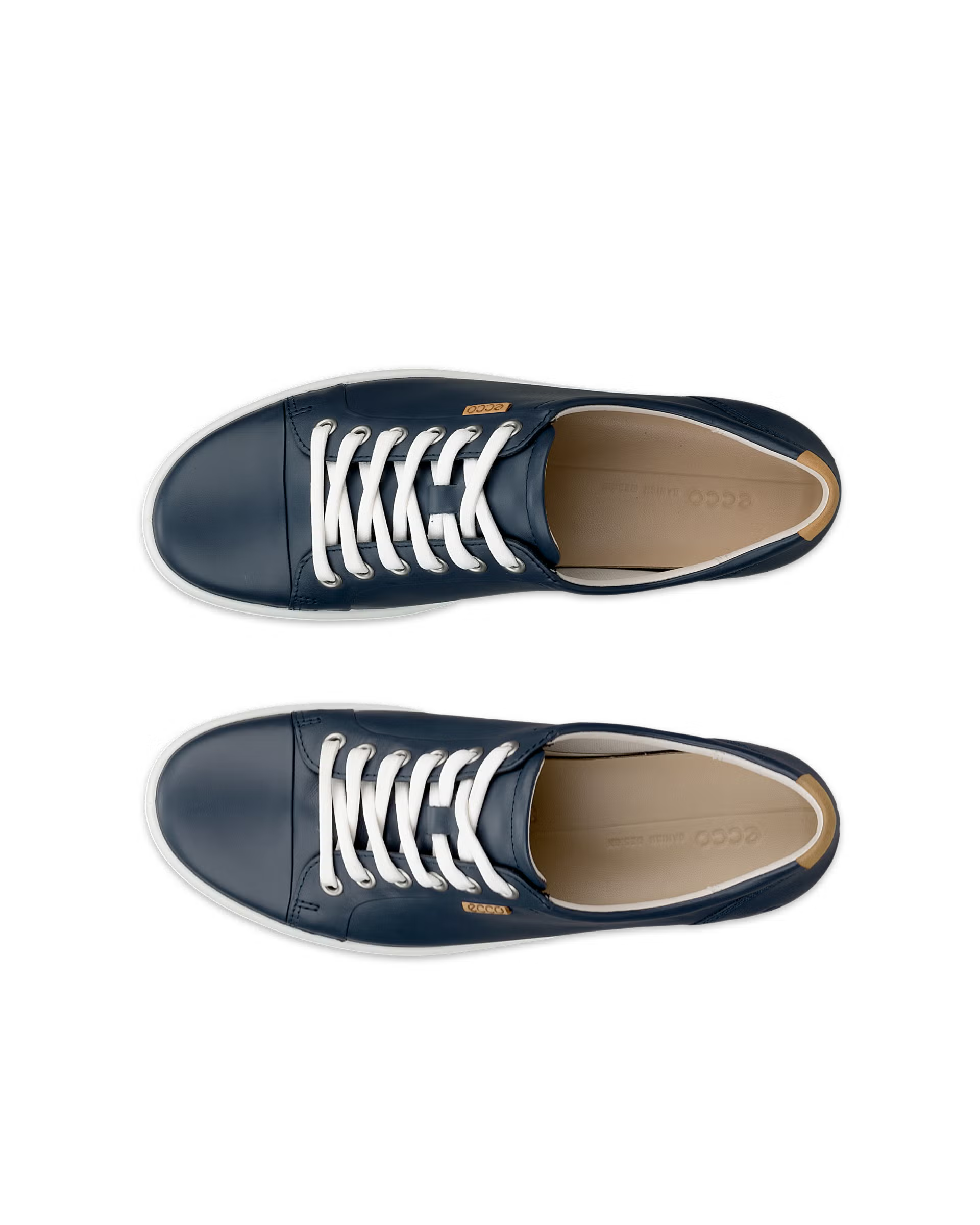Baskets à lacets ECCO SOFT 7 W en cuir marine