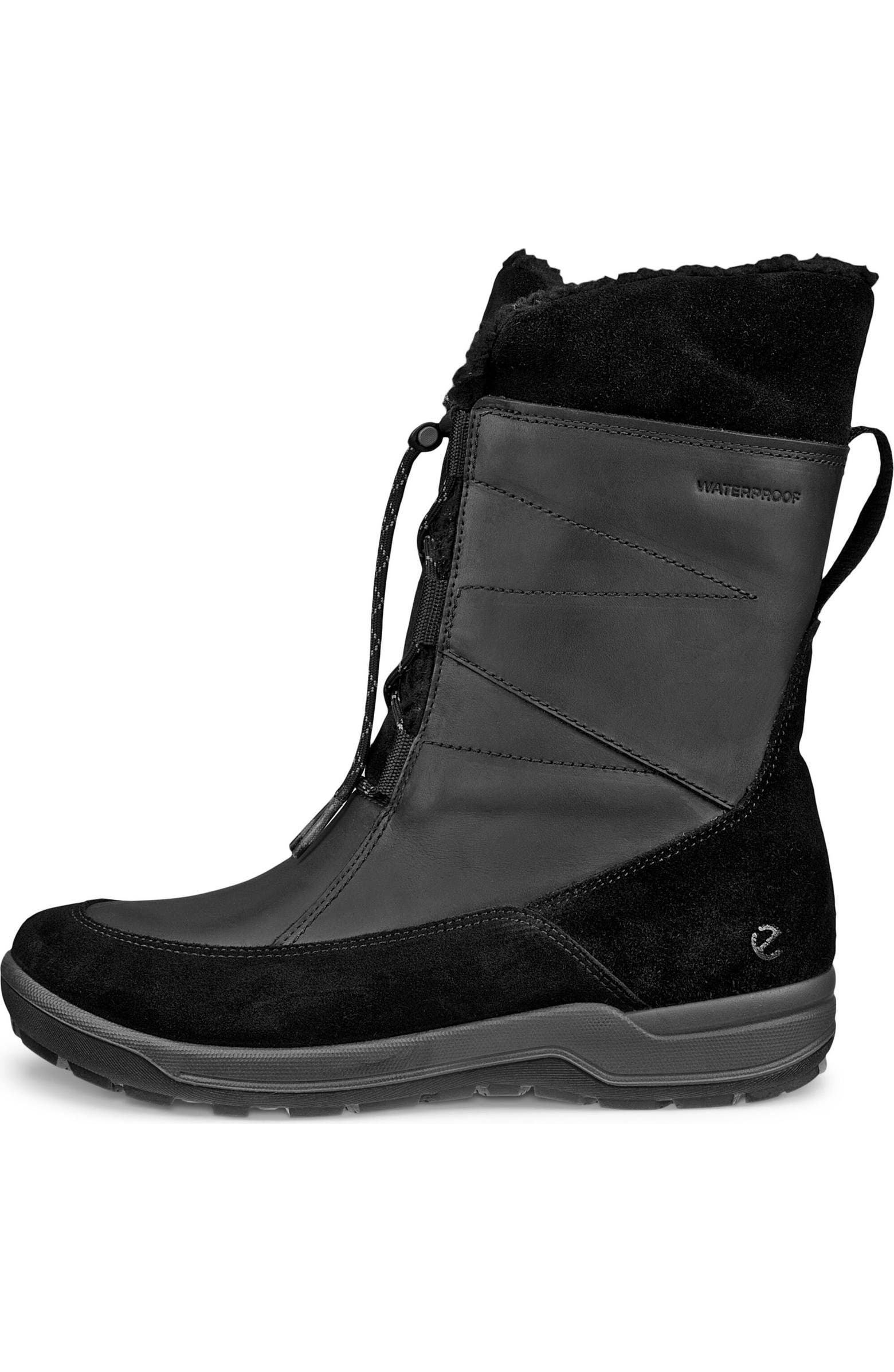 ECCO Trace Lite Waterproof Faux Shearling Lined Hiking Boot