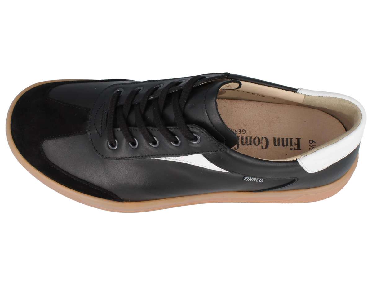 BASKETS FINN COMFORT INTERLAGOS NOIR/BLANC