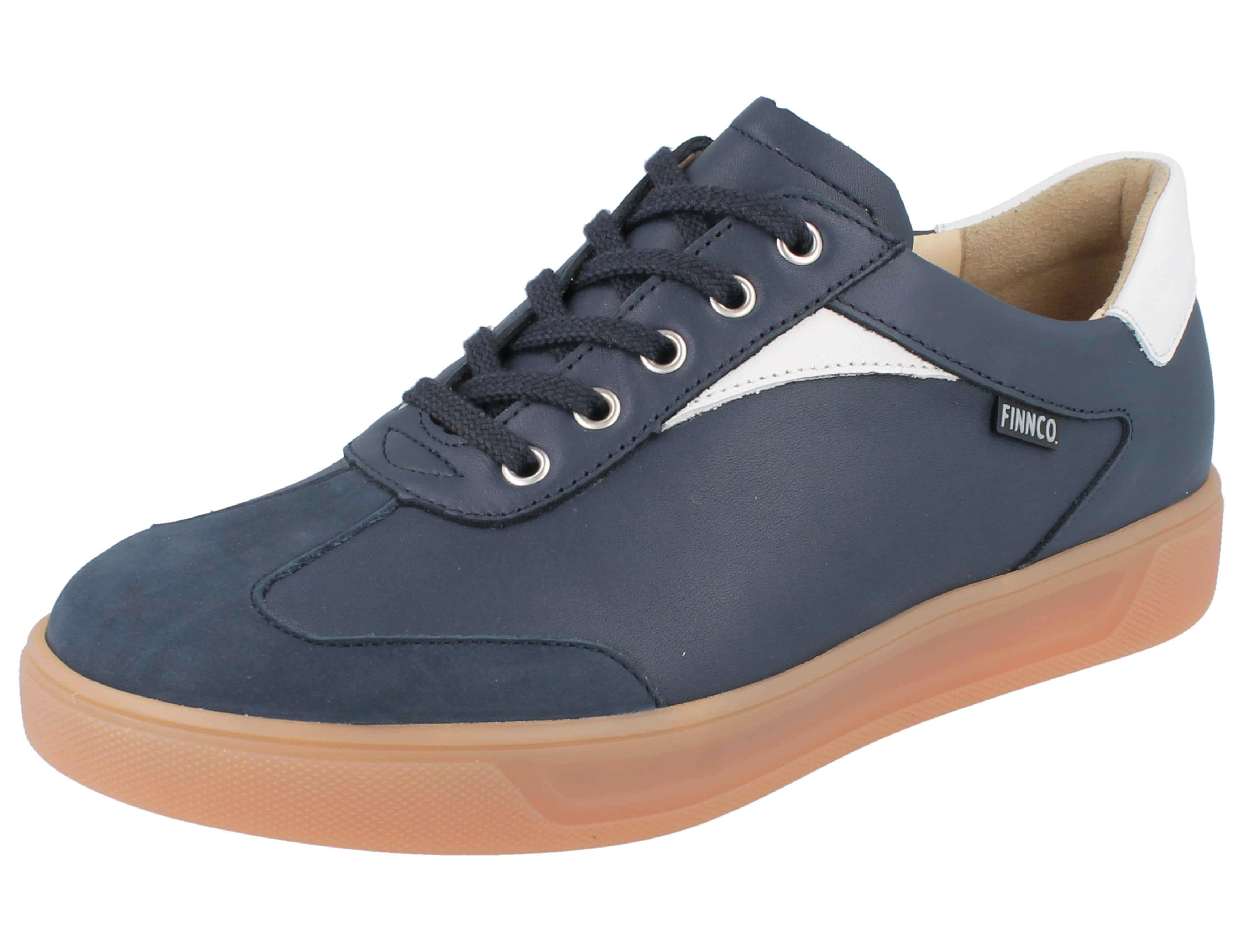 BASKETS FINN COMFORT INTERLAGOS MARINE/BLANC