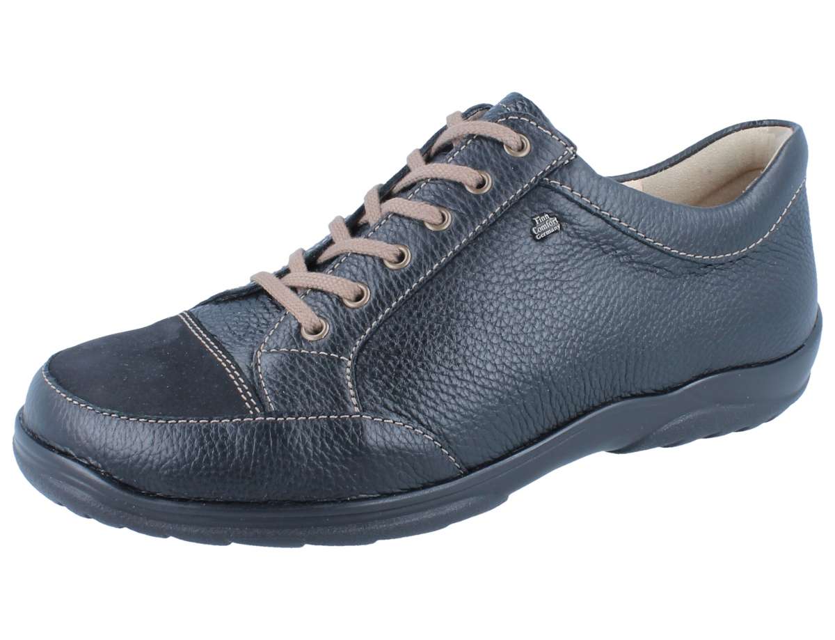 FINN COMFORT ALAMO SNEAKER LACE UP BISON