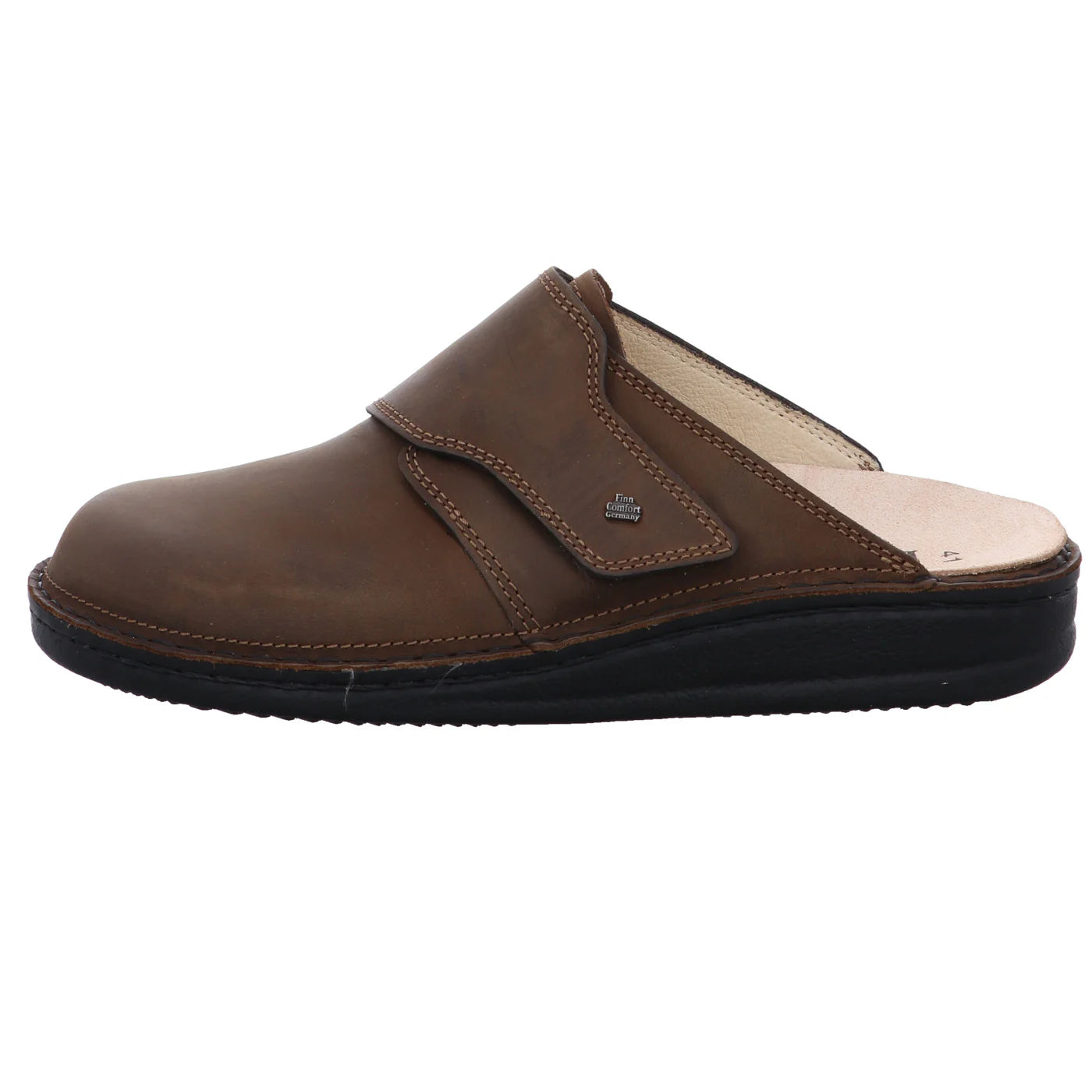 FINN COMFORT AMALFI CLOG COFFEE nubuck