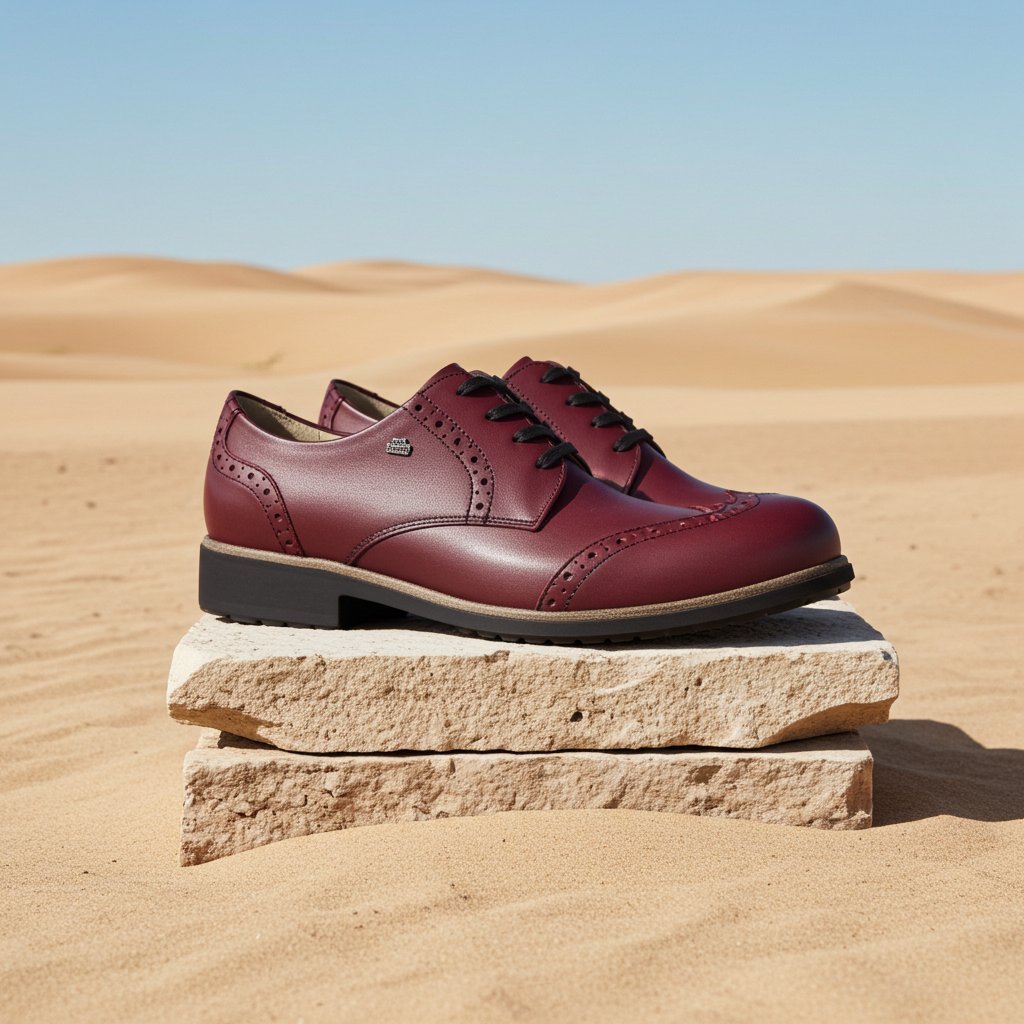 FINN COMFORT ASIAGO WOMEN'S DERBY BORDEAUX