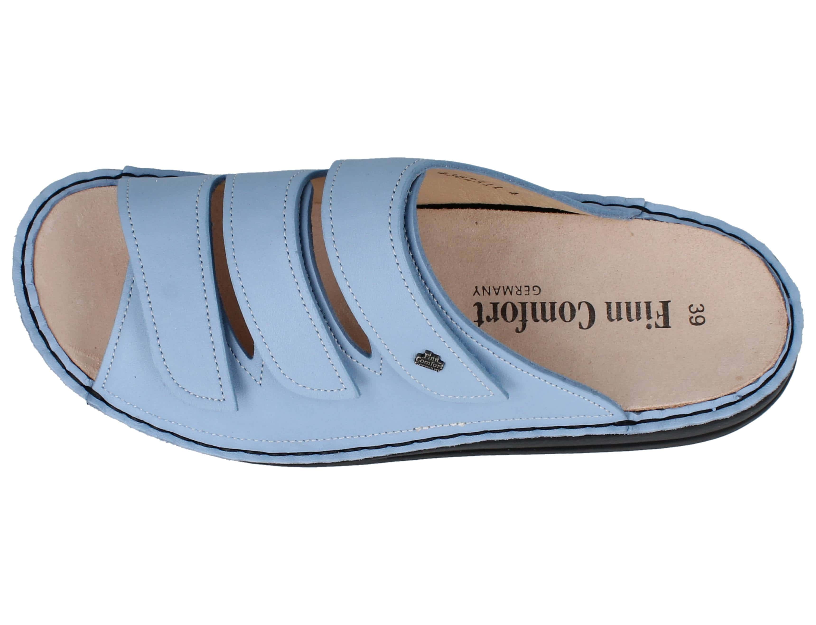 SANDALE FINN COMFORT KORFU BLEU NUBE