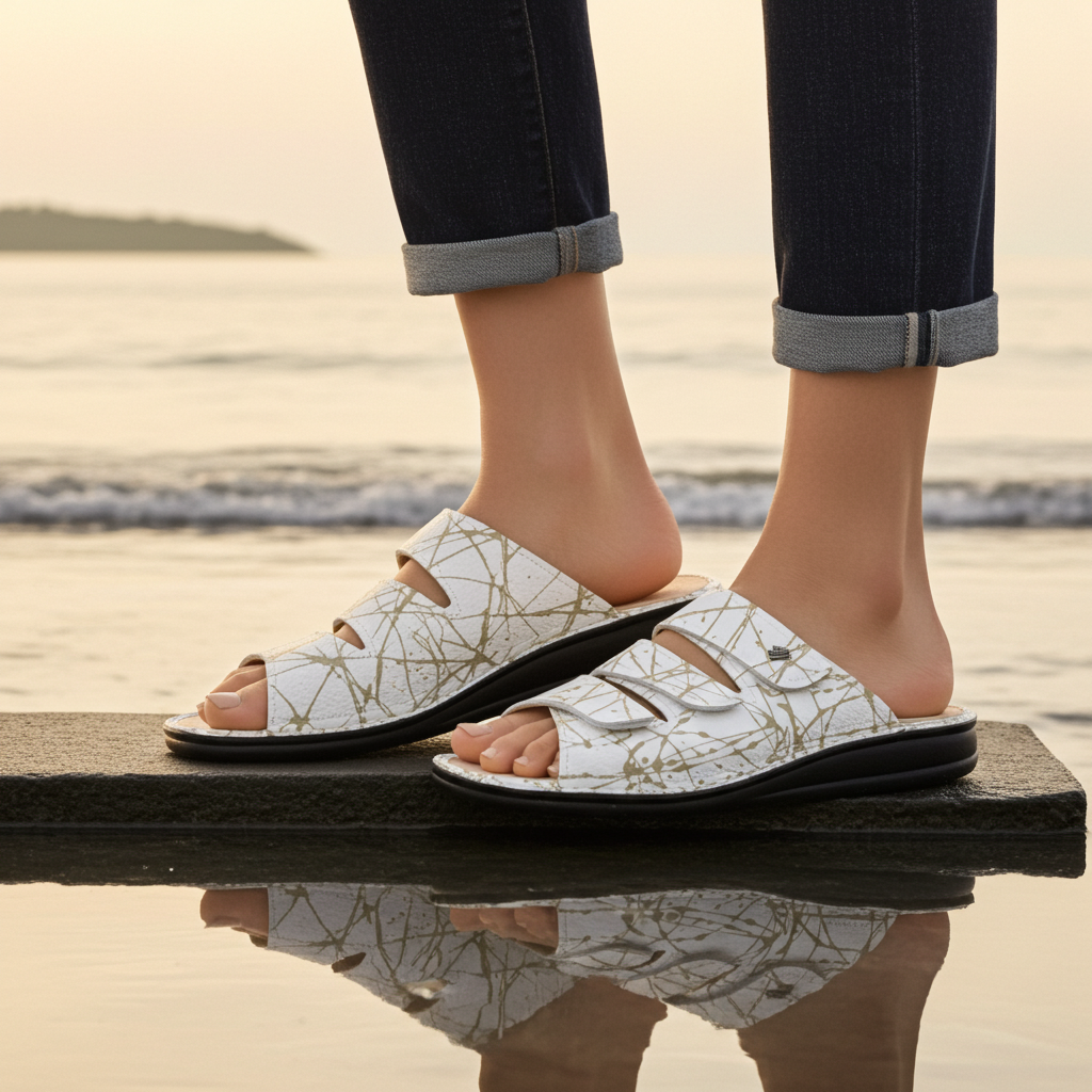 SANDALE FINN COMFORT KORFU GRIS FLUO