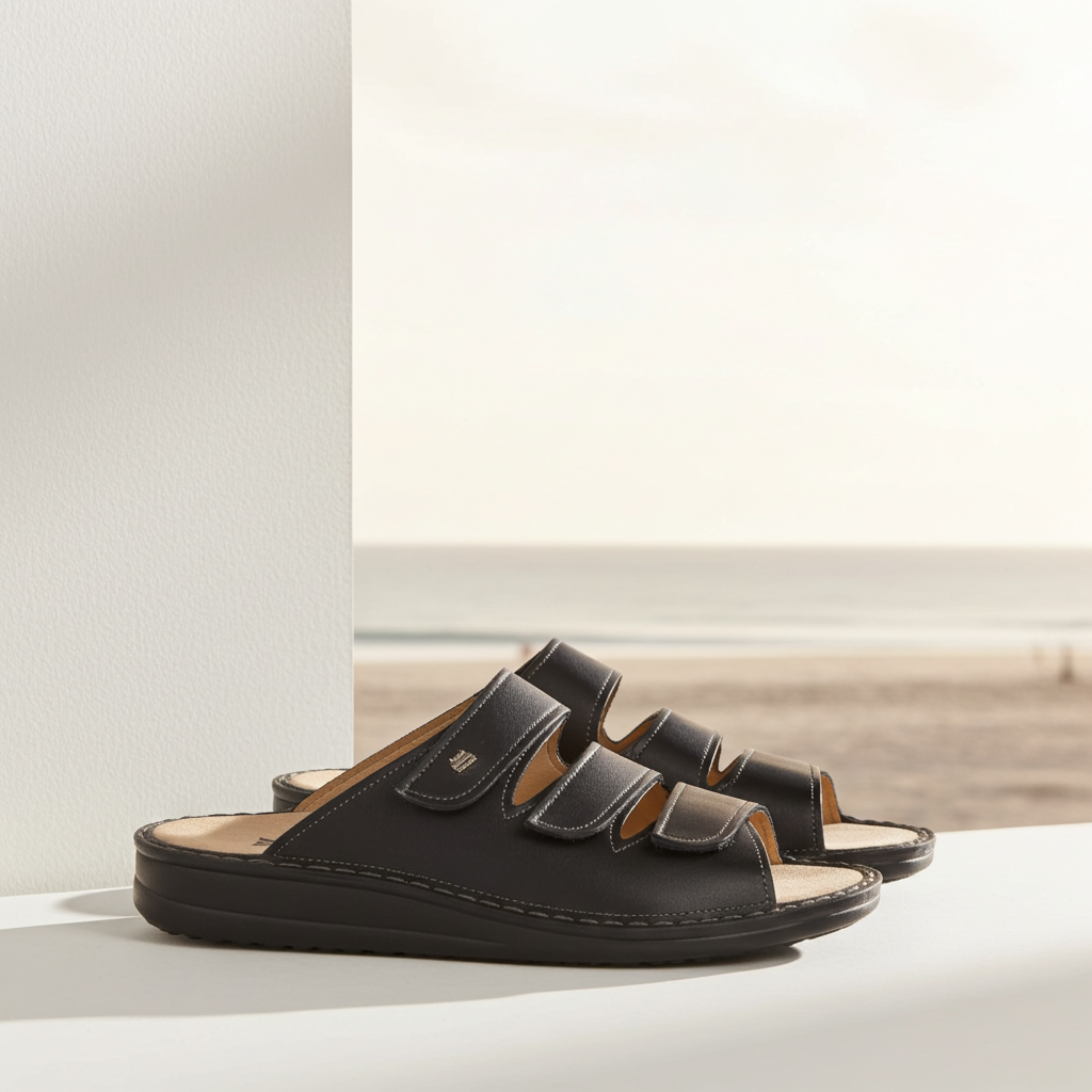 SHOP FINN COMFORT KORFU SANDAL SOFT BLACK NAPPA WOMEN MEN FOOT SENSATION ONLINE STORE CANADA TORONTO VANCOUVER FREE DELIVERY FAST SHIPPING BEST RANGE COLLECTION